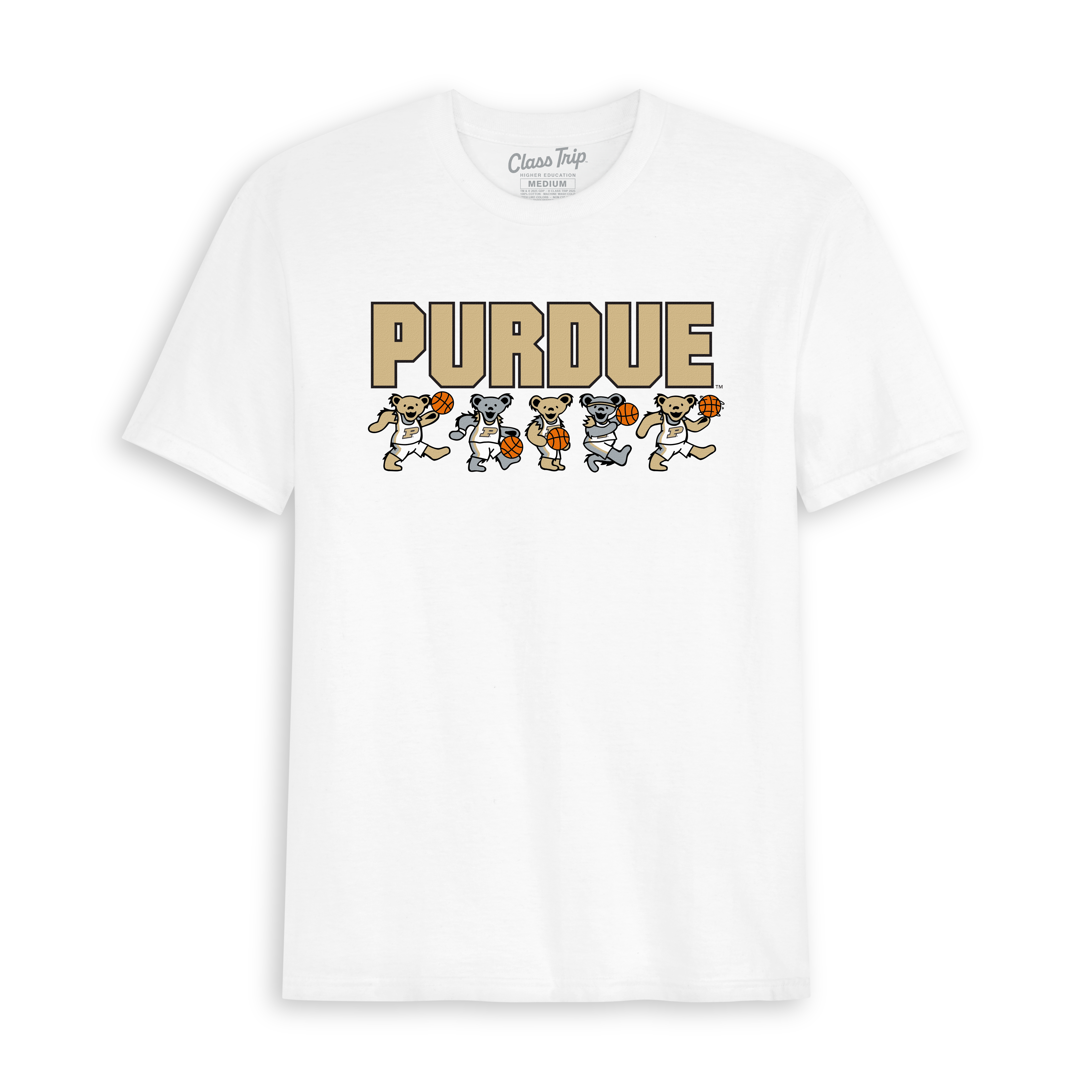 Purdue x Grateful Dead Basketball Bears Tee