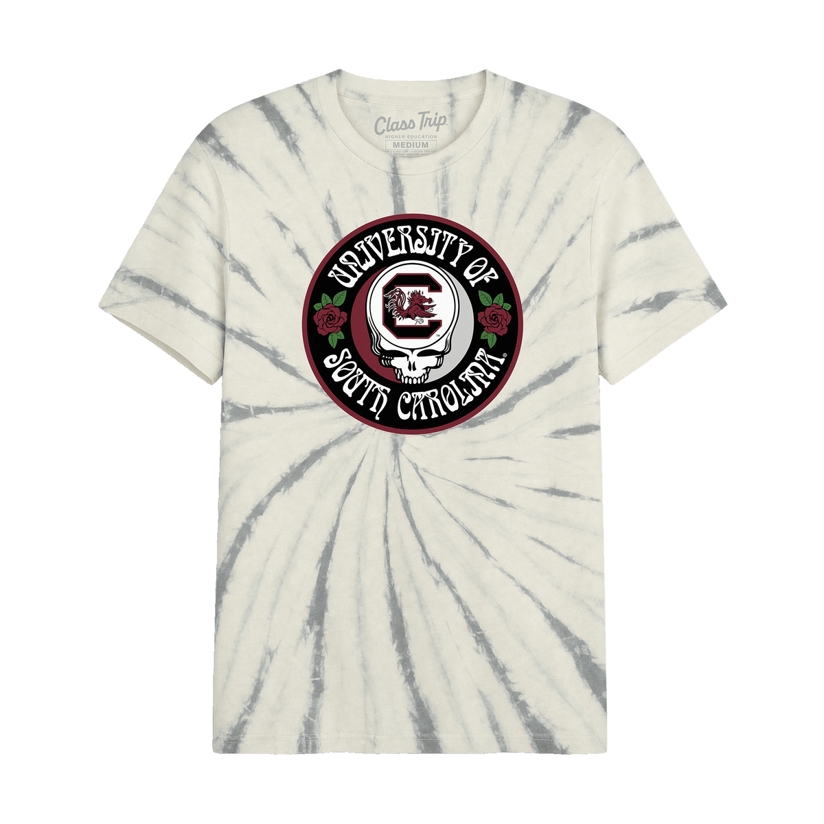 South Carolina x Grateful Dead Run For The Roses Tie Dye Tee