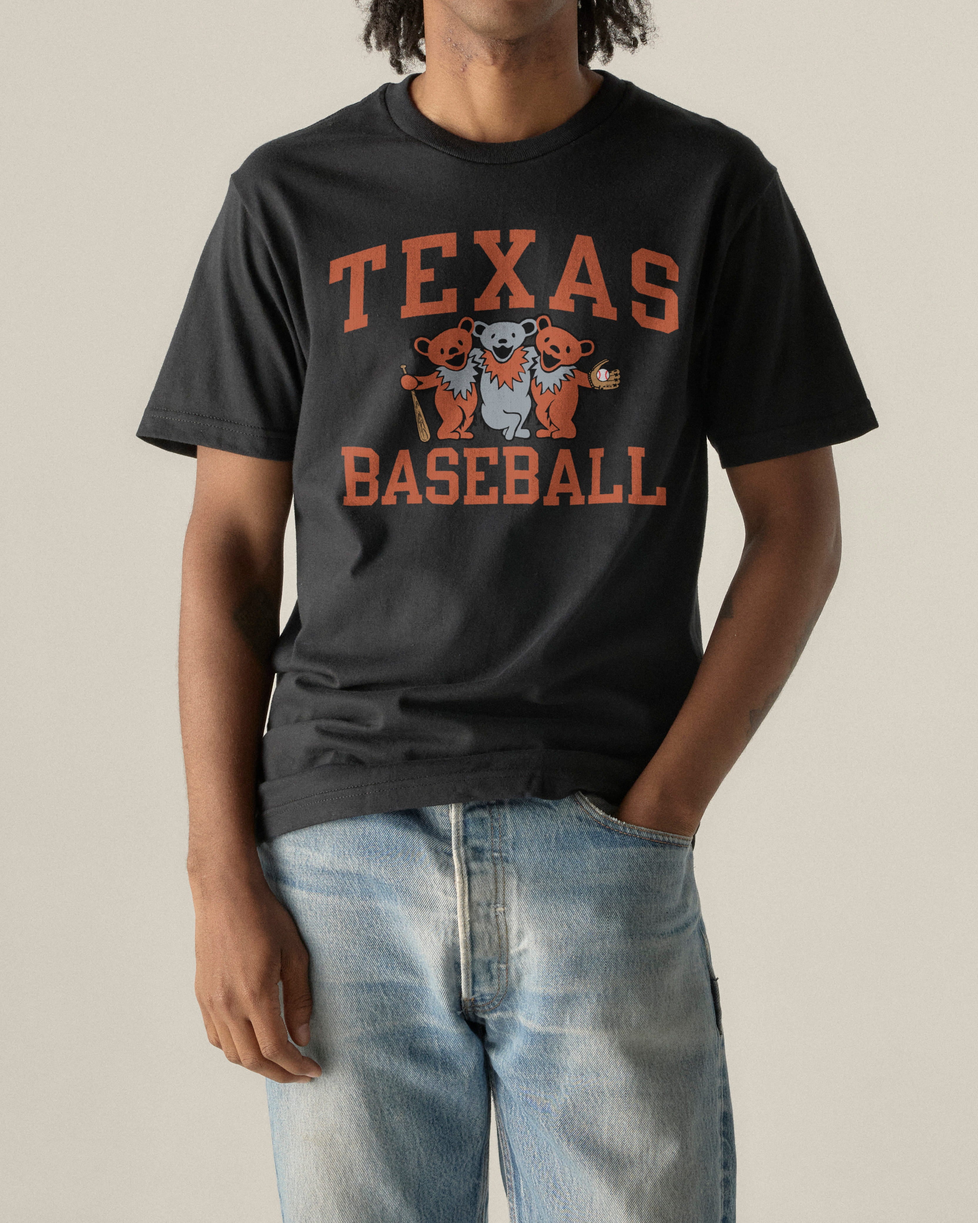 Texas x Grateful Dead Baseball Bear Friends Tee