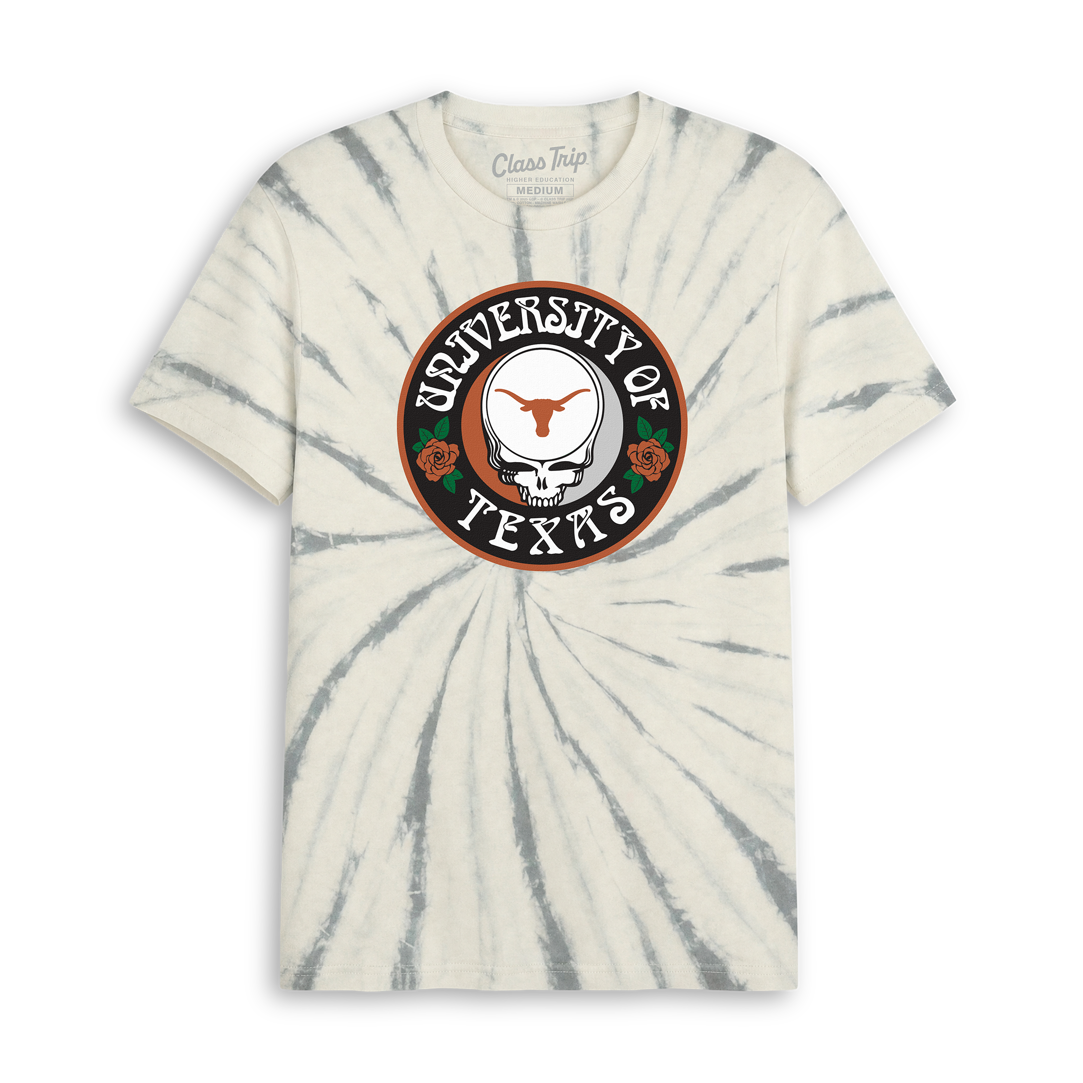 Texas x Grateful Dead Run For The Roses Tie Dye Tee