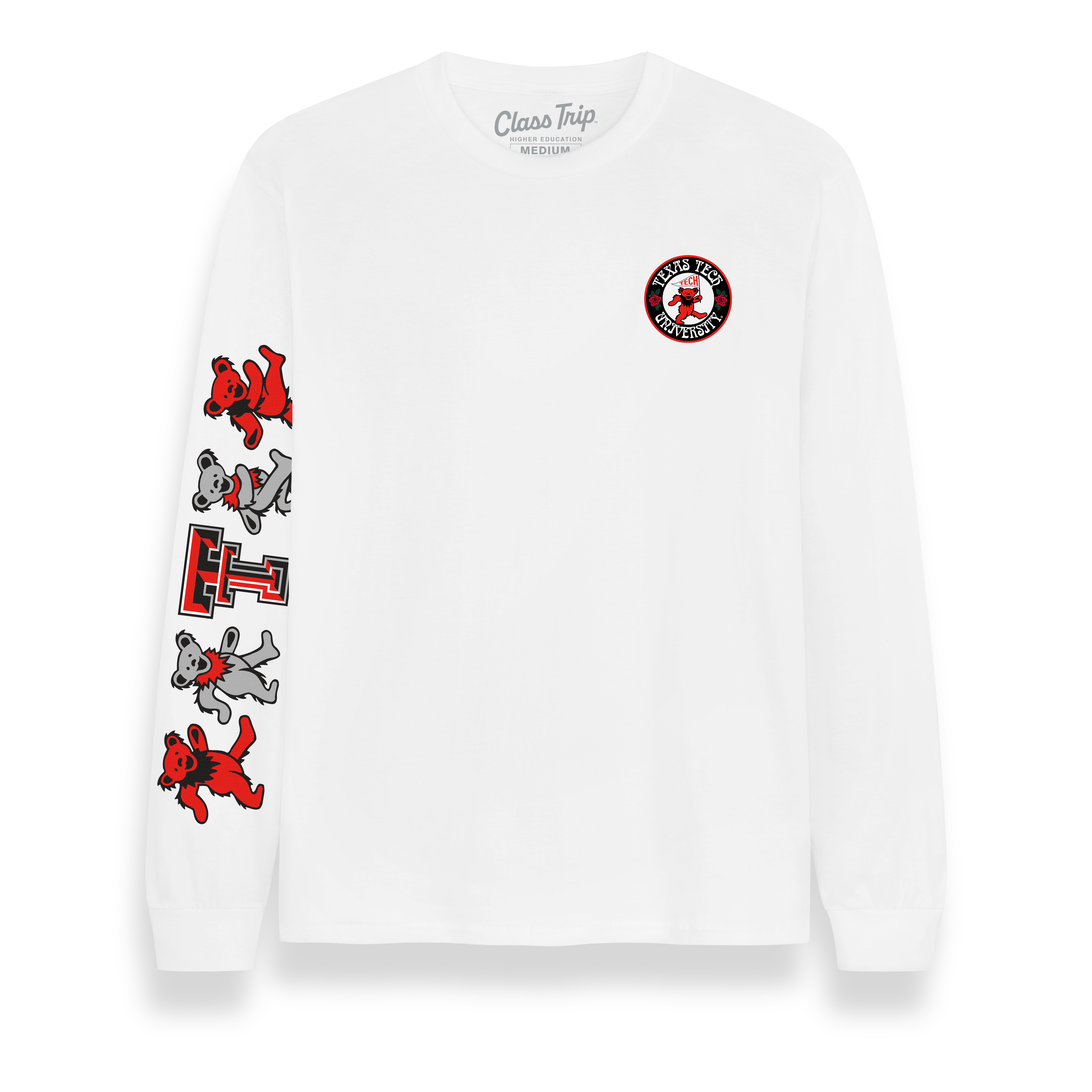 Texas Tech x Grateful Dead Mascot Bears Long Sleeve Tee