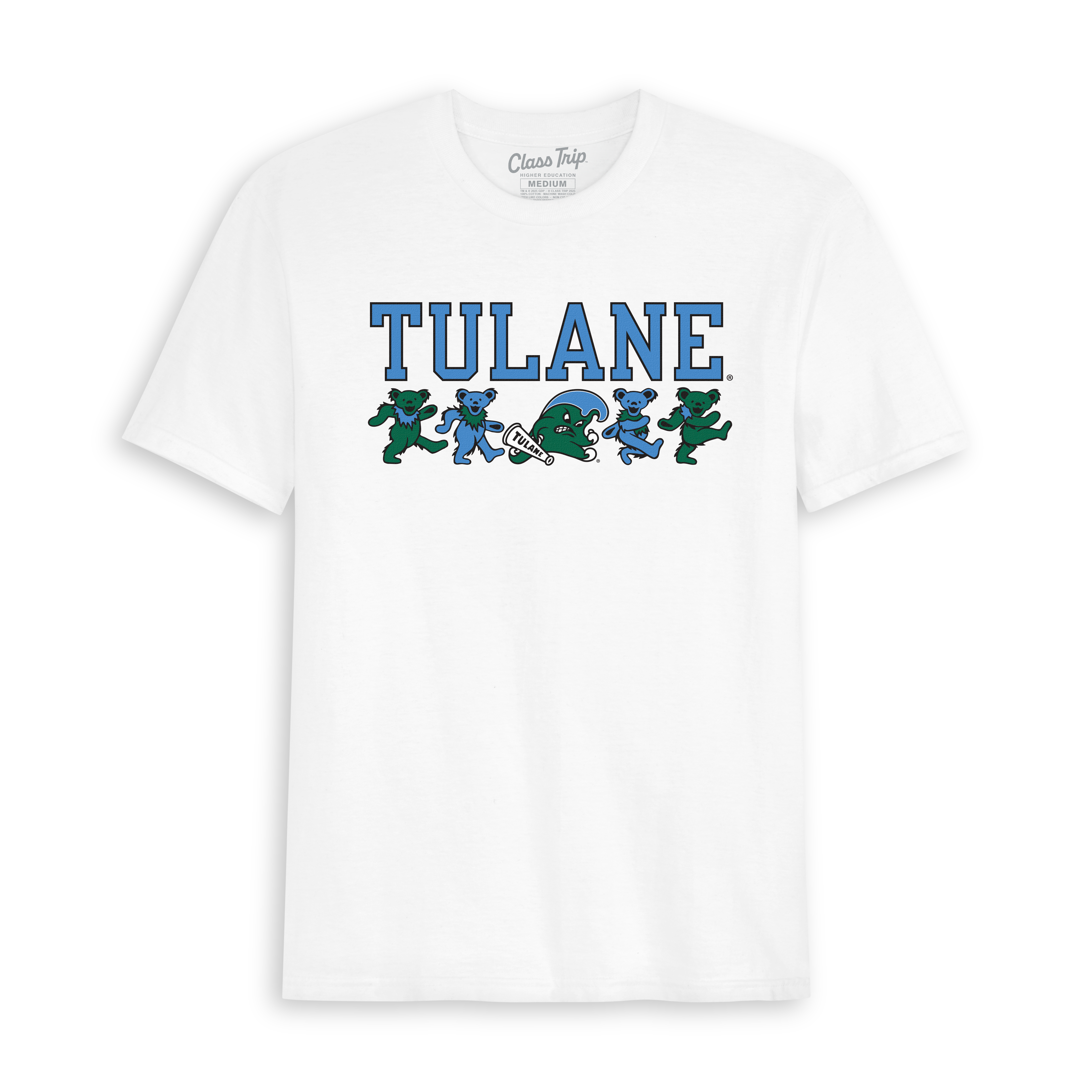 Tulane x Grateful Dead Mascot Bears Tee