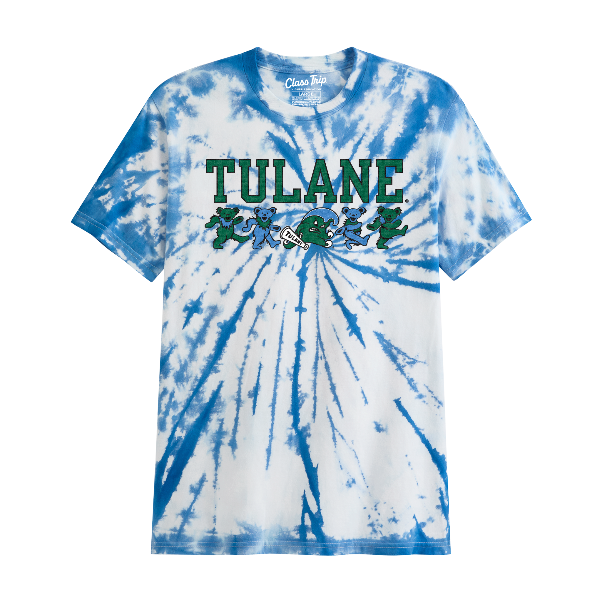Tulane x Grateful Dead Mascot Bears Tee