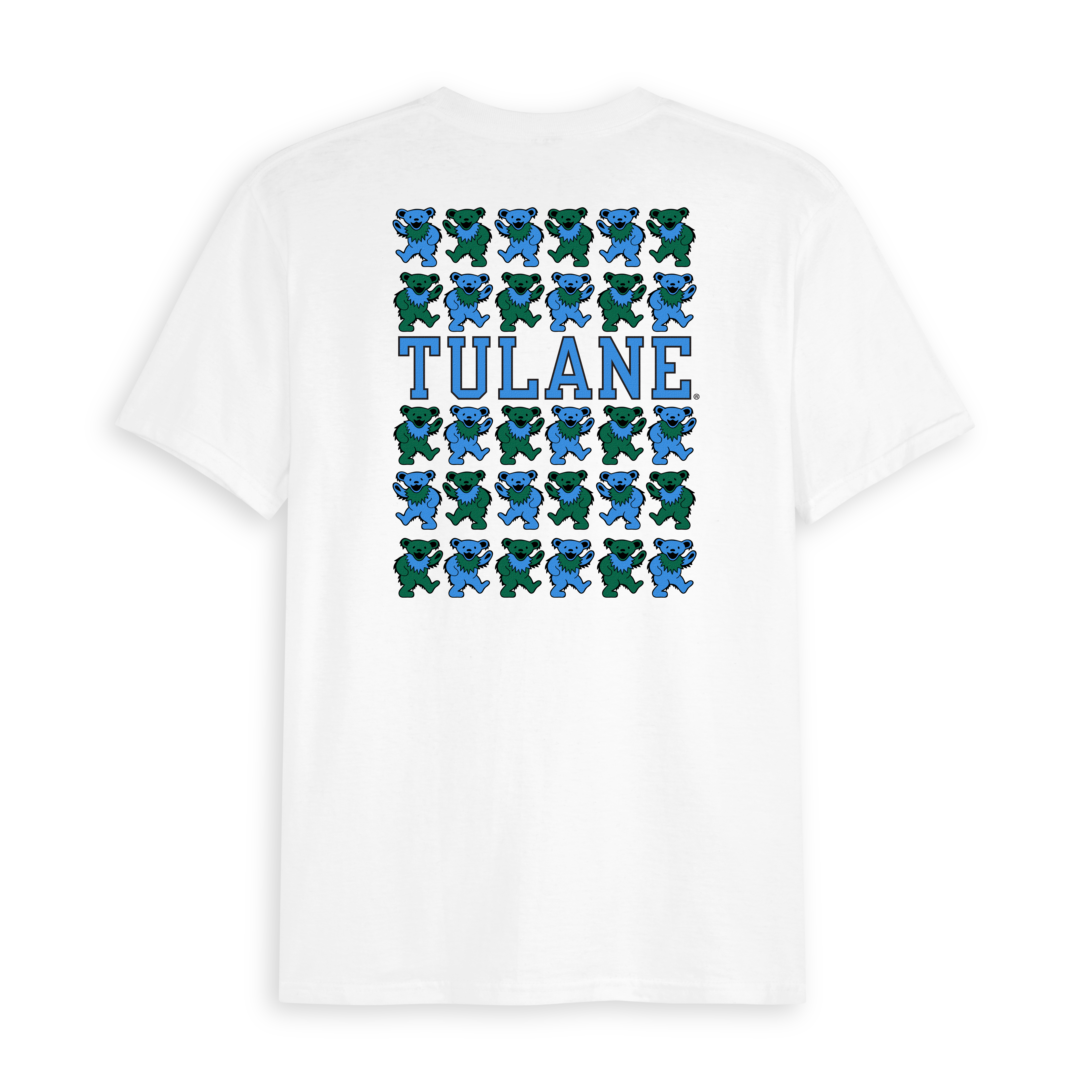 Tulane x Grateful Dead Stacked Bears Tee