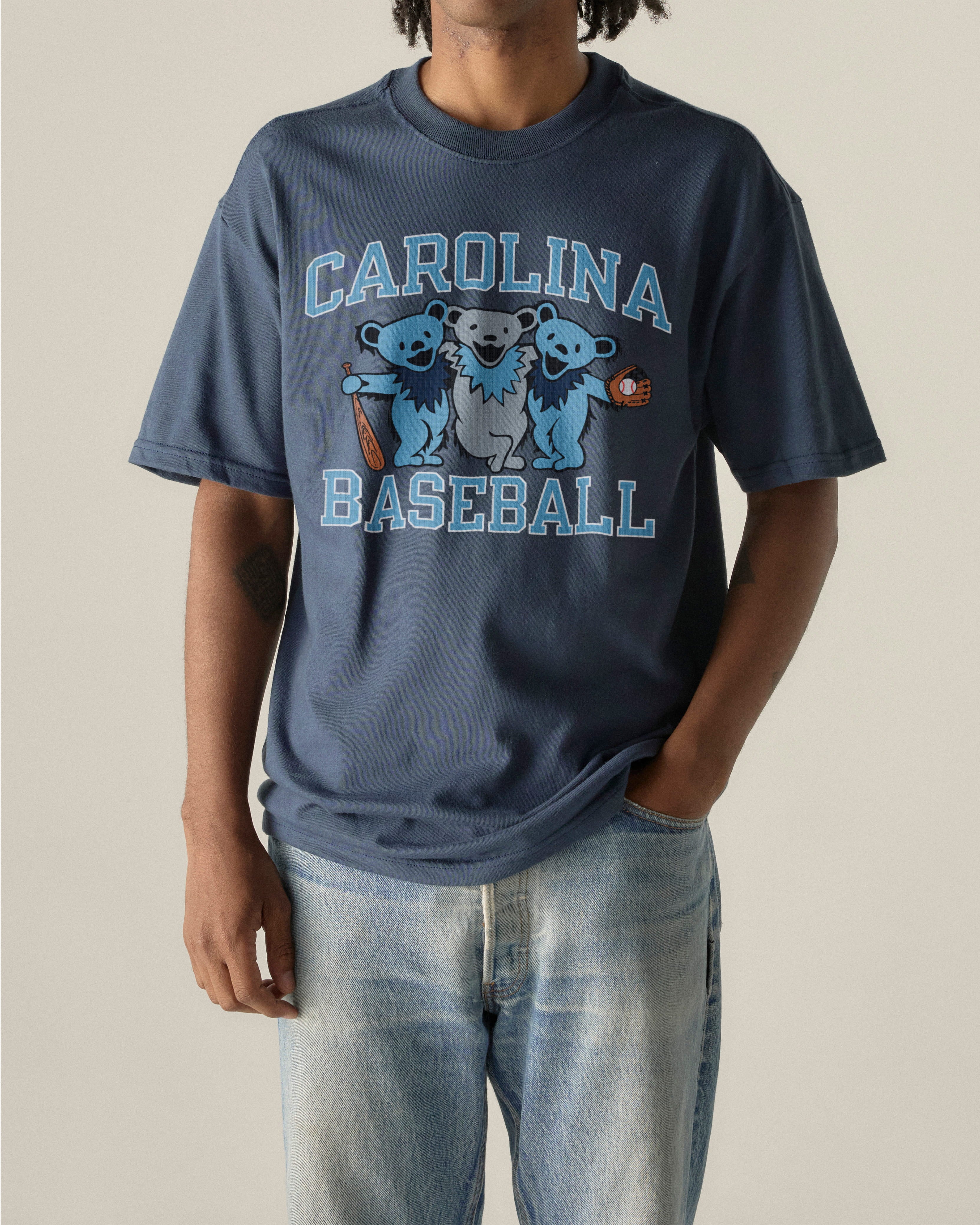 North Carolina x Grateful Dead Baseball Bear Friends Tee
