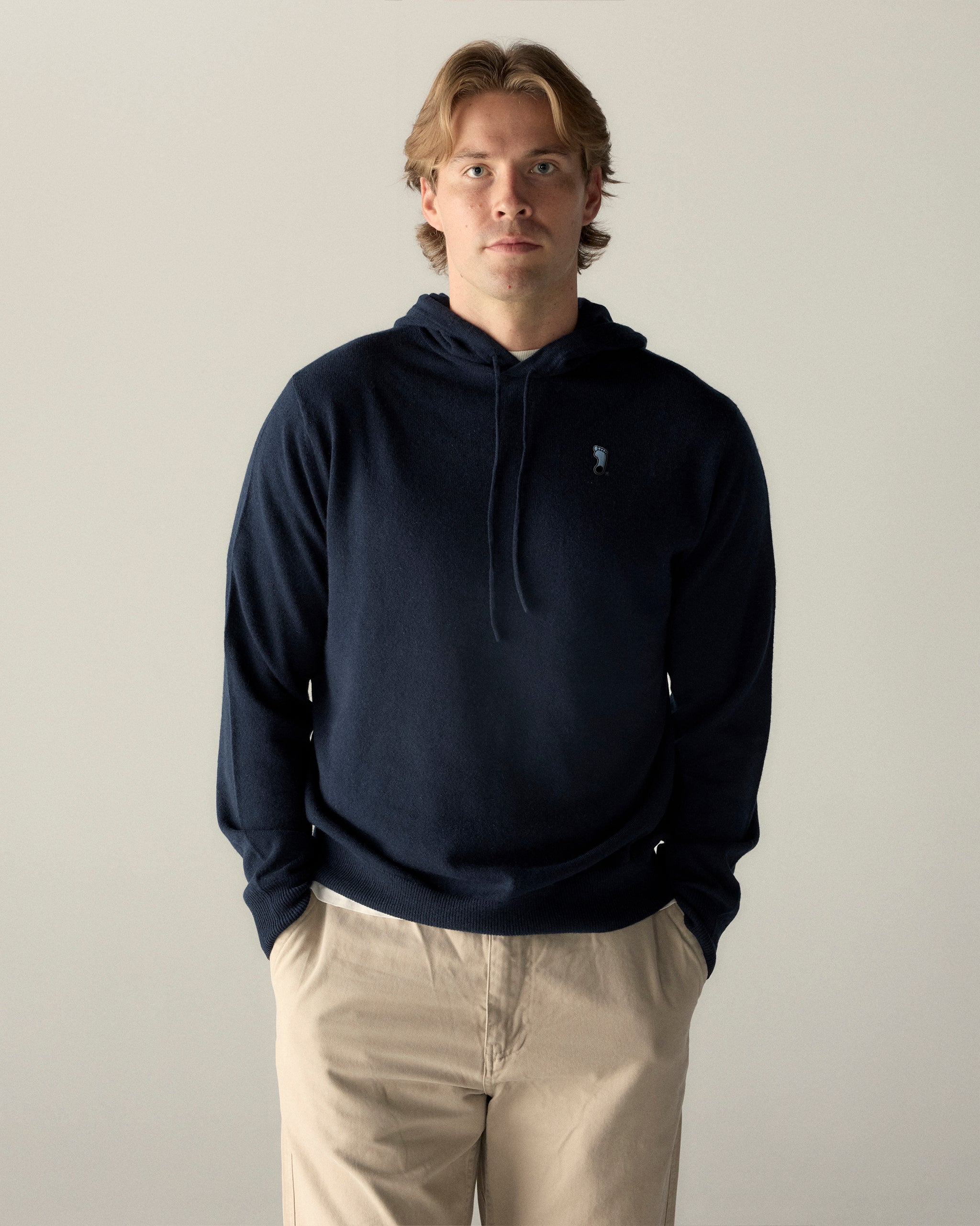 North Carolina Men's Cashmere Pullover Hoodie