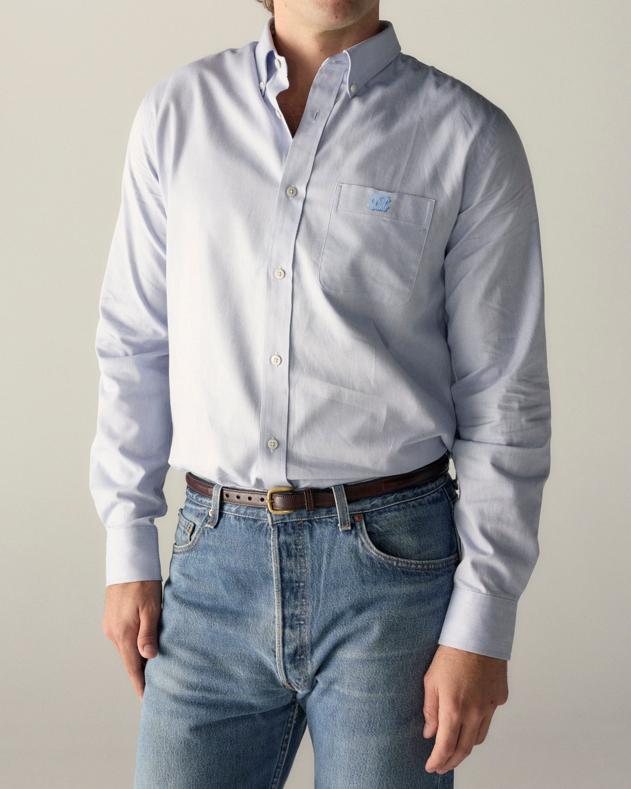 North Carolina Men's Cotton Oxford