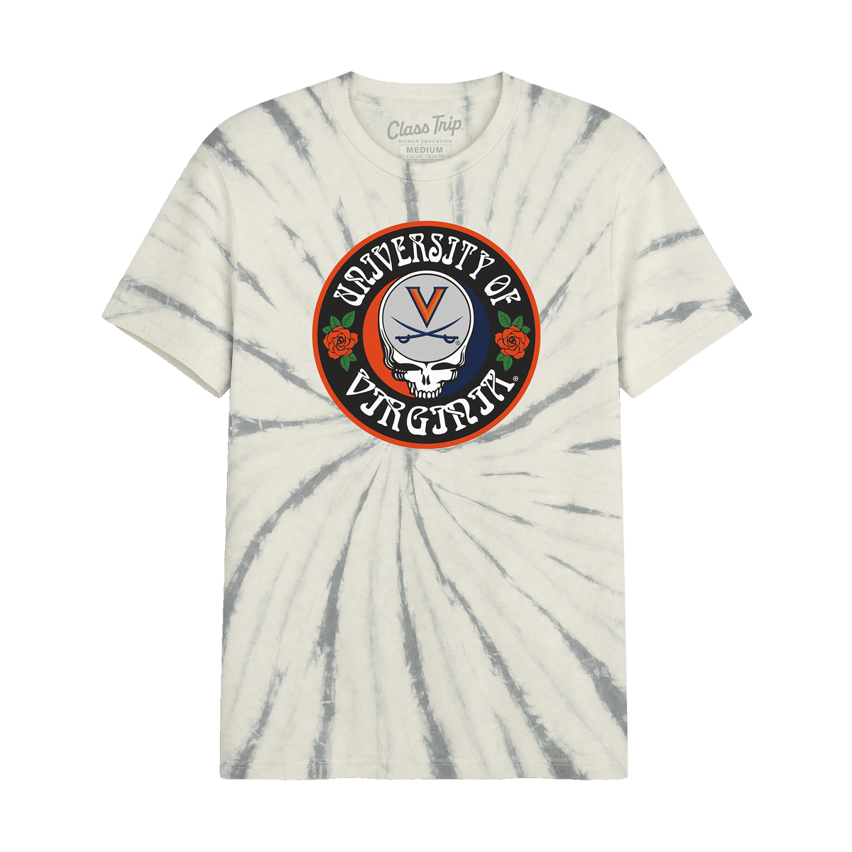 Virginia x Grateful Dead Run For The Roses Tie Dye Tee