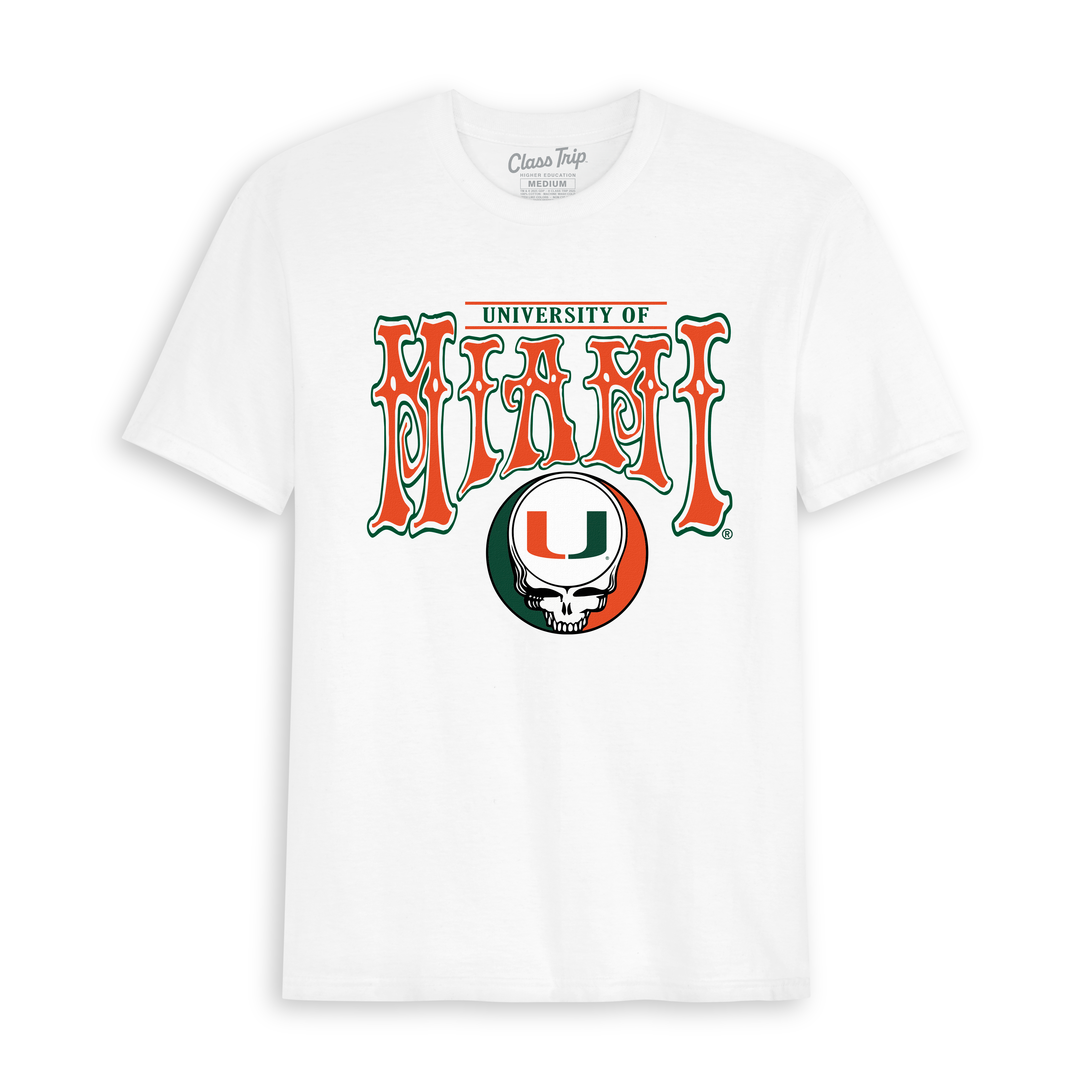 University of Miami x Grateful Dead Wavy Arch Tee