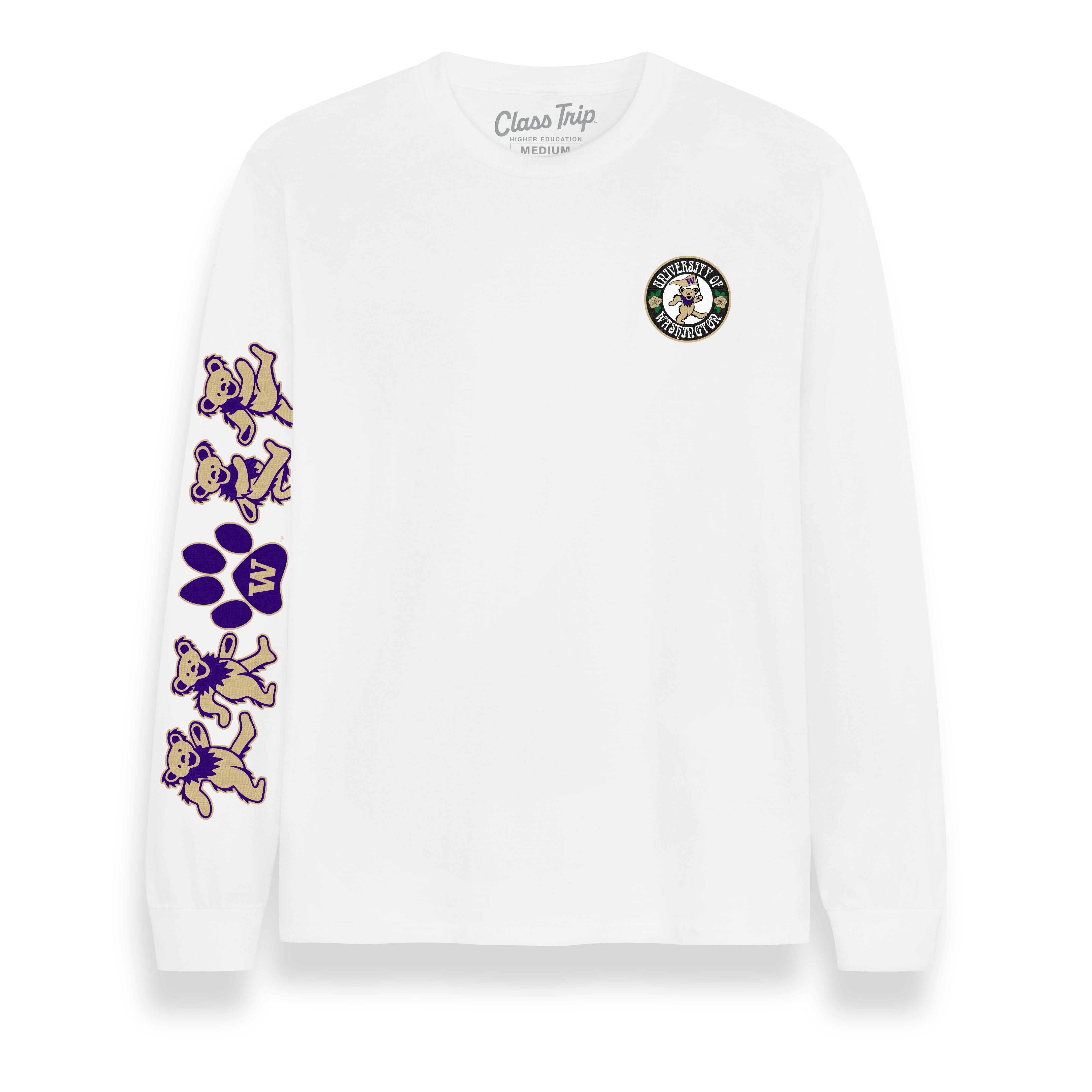 Washington x Grateful Dead Mascot Bears Long Sleeve Tee