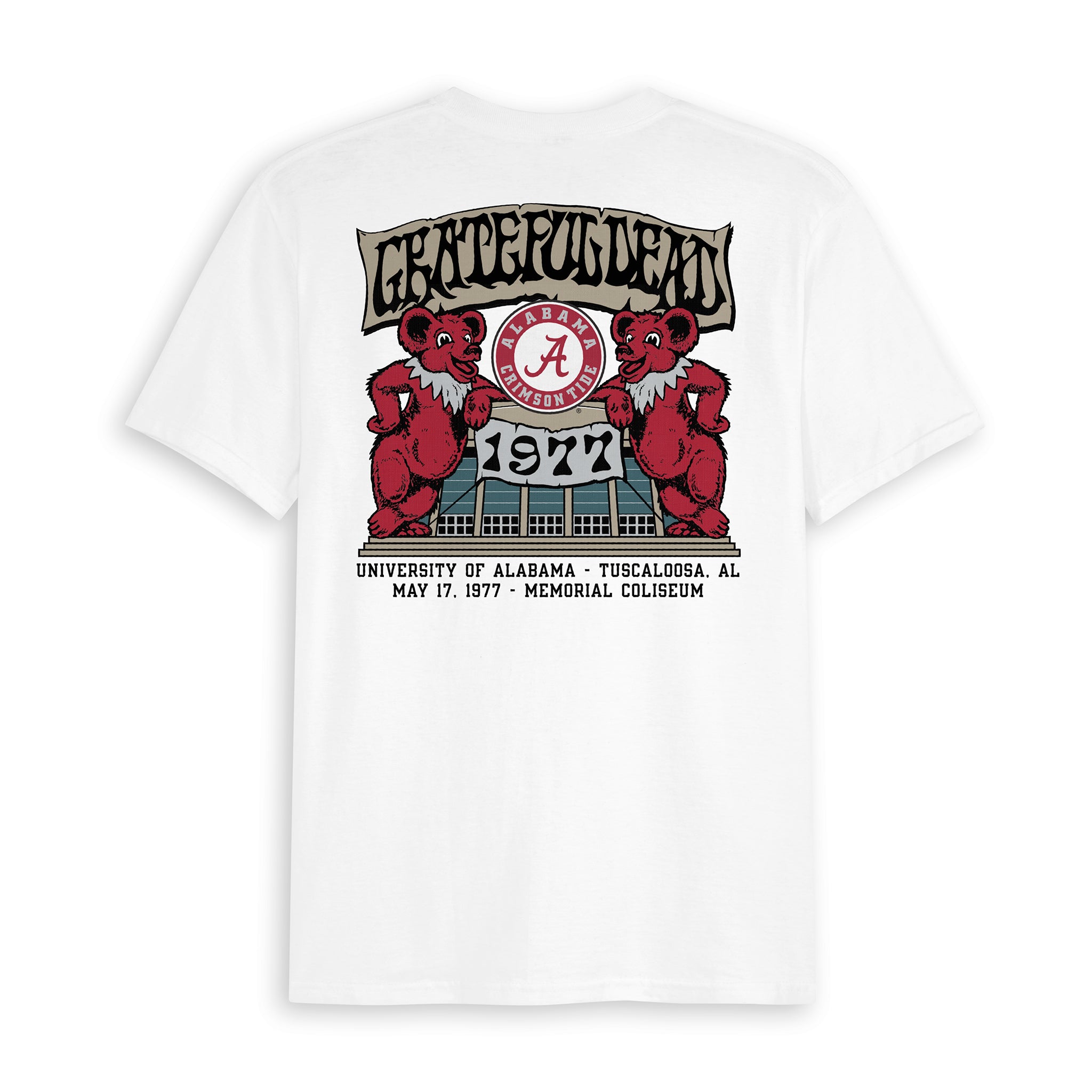 Grateful Dead x Alabama '77 Memorial Coliseum Bears Tee