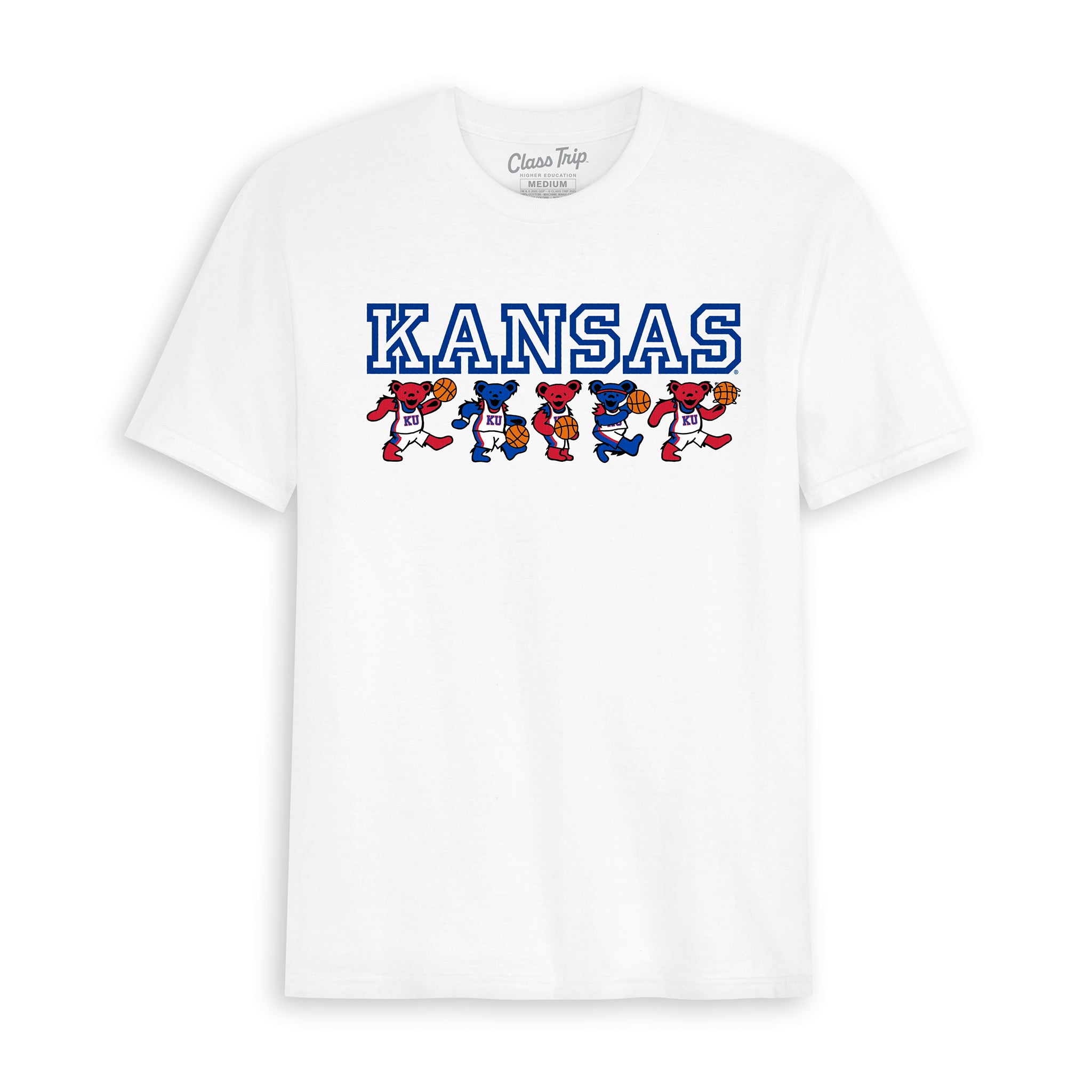 Kansas x Grateful Dead Basketball Bears Tee