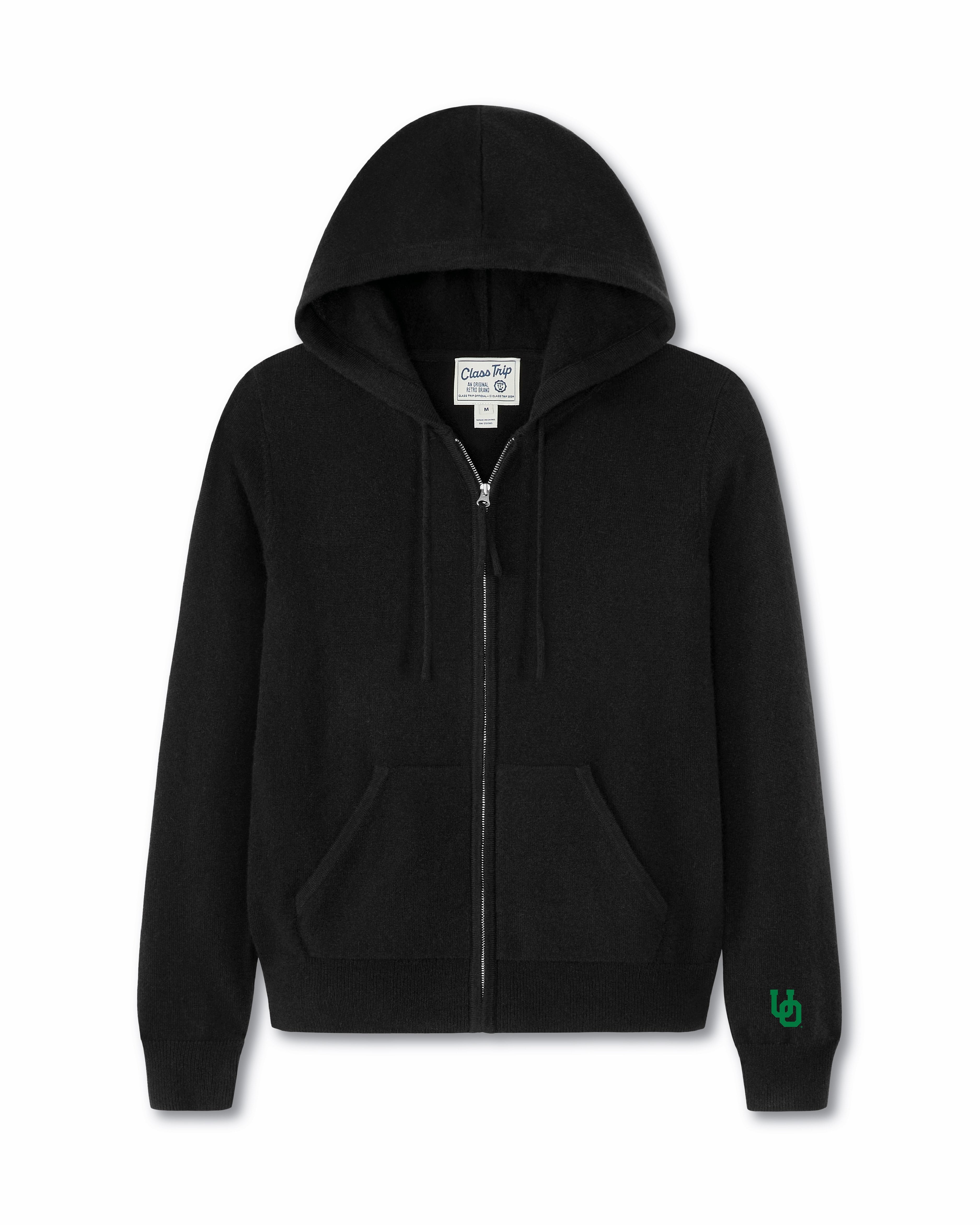 Oregon Women’s Cashmere Full Zip Hoodie Sweater