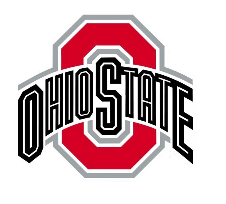 Ohio State logo with red block O and black outlined text. Class Trip | Officially Licensed Collegiate Apparel