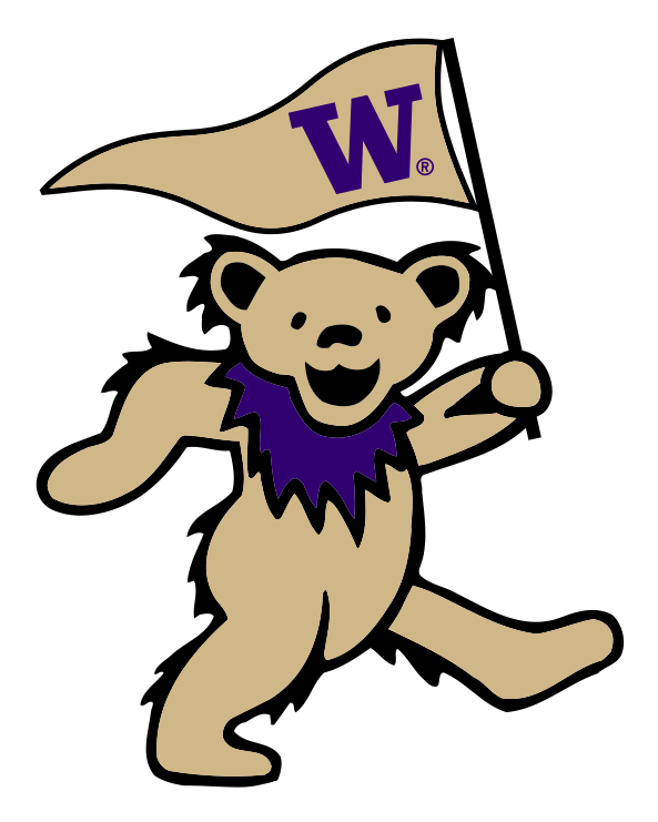 Purple and gold collegiate W logo on white background, Class Trip | Officially Licensed Collegiate Apparel