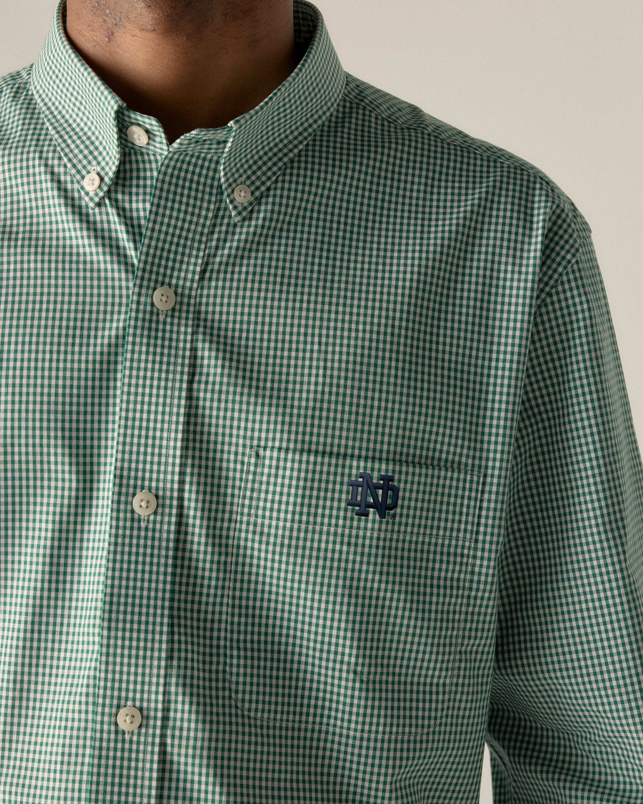 Notre Dame Men's Cotton Oxford