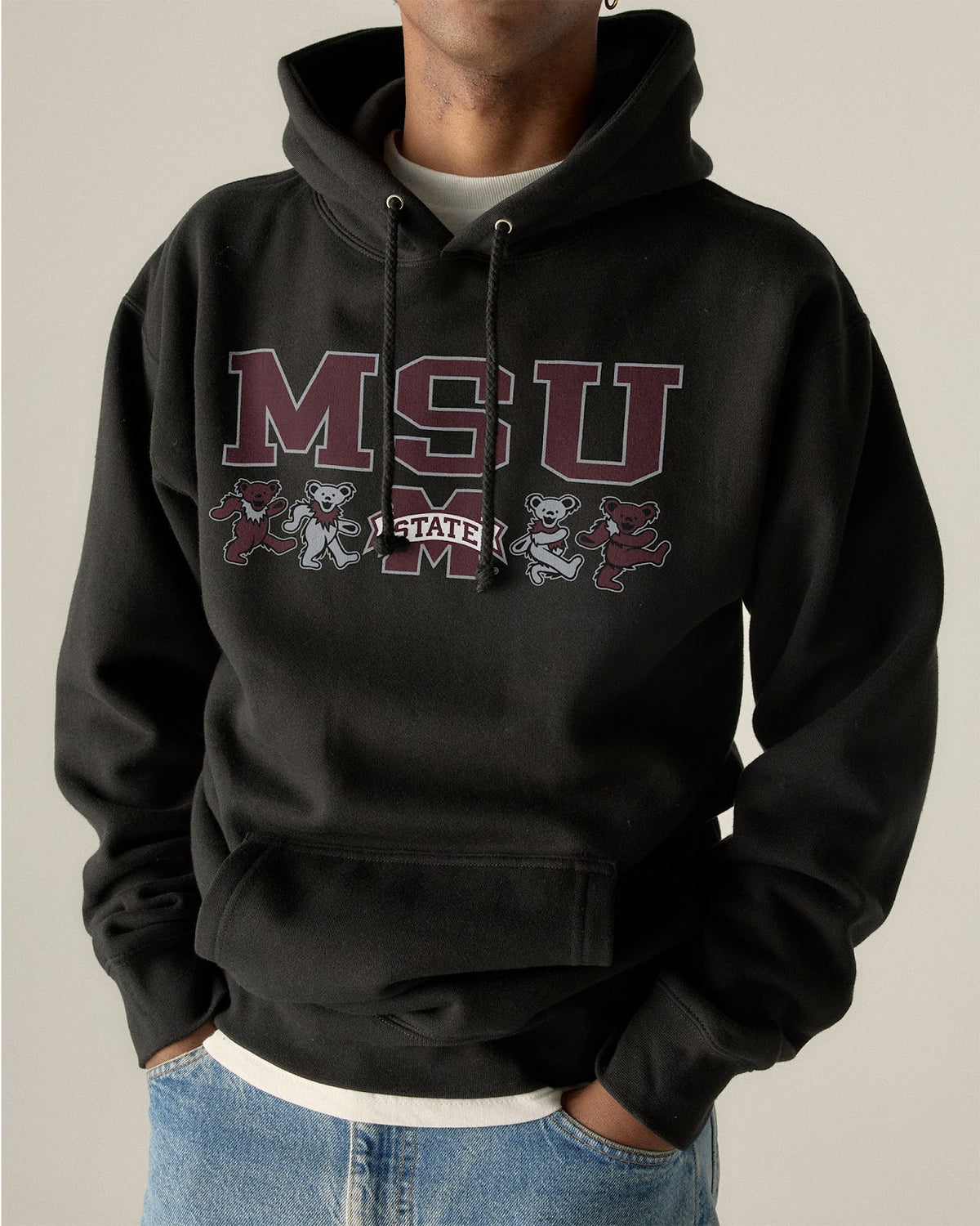 Mississippi State x Grateful Dead Mascot Bears Hoodie