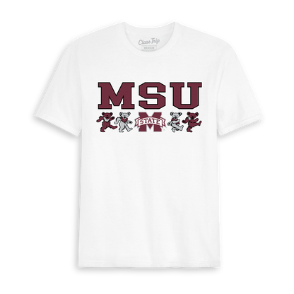 Mississippi State x Grateful Dead Mascot Bears Tee