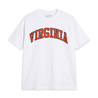 Virginia Heavyweight Washed Campus Tee