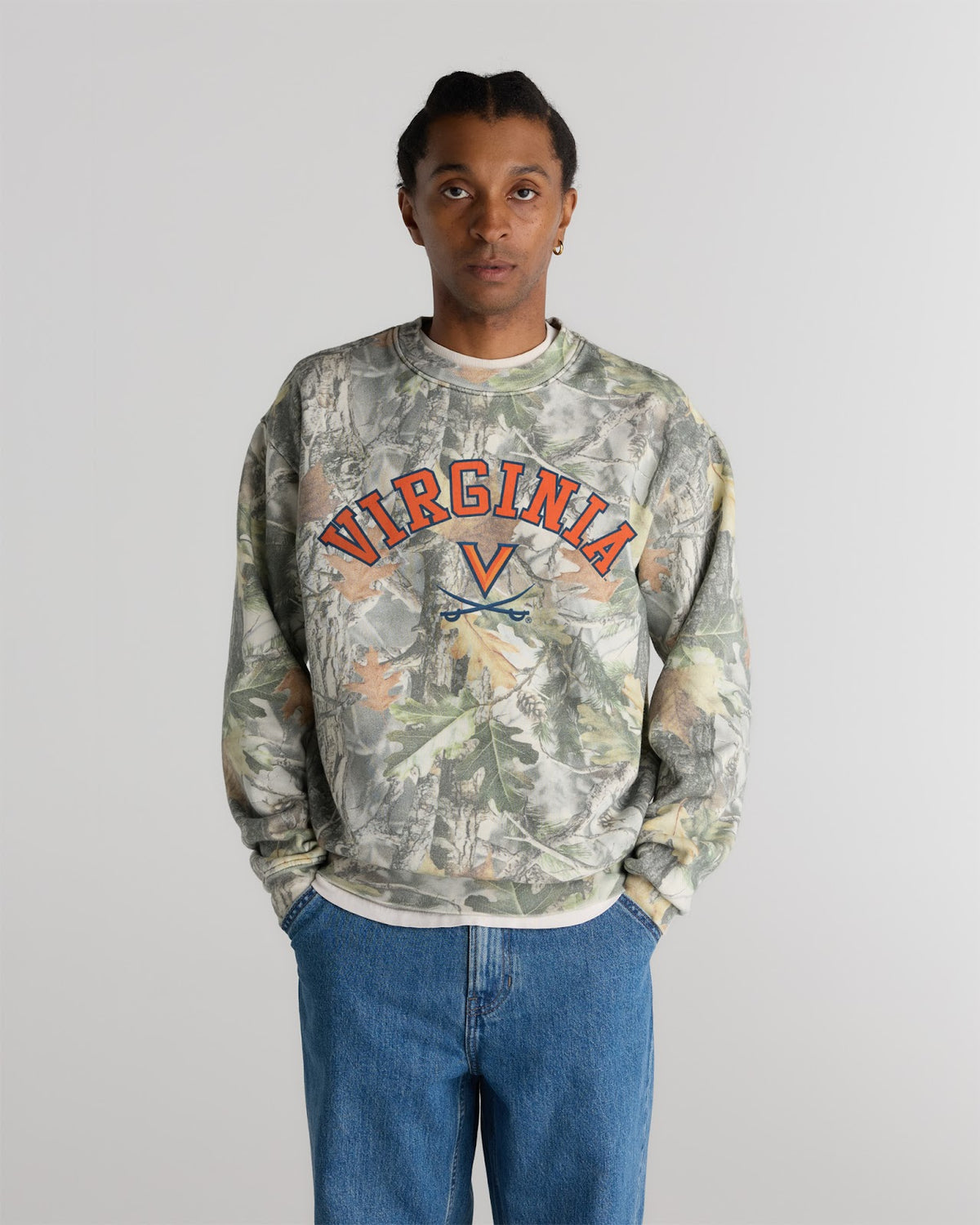 Virginia Heavyweight Campus Camo Crewneck