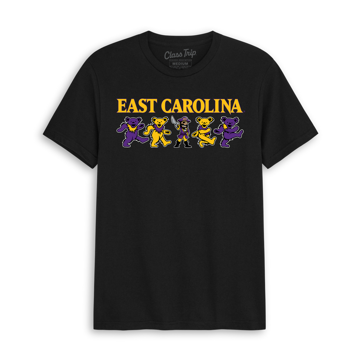 East Carolina x Grateful Dead Mascot Bears Tee