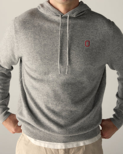 Ohio State Mens Cashmere Pullover Hoodie