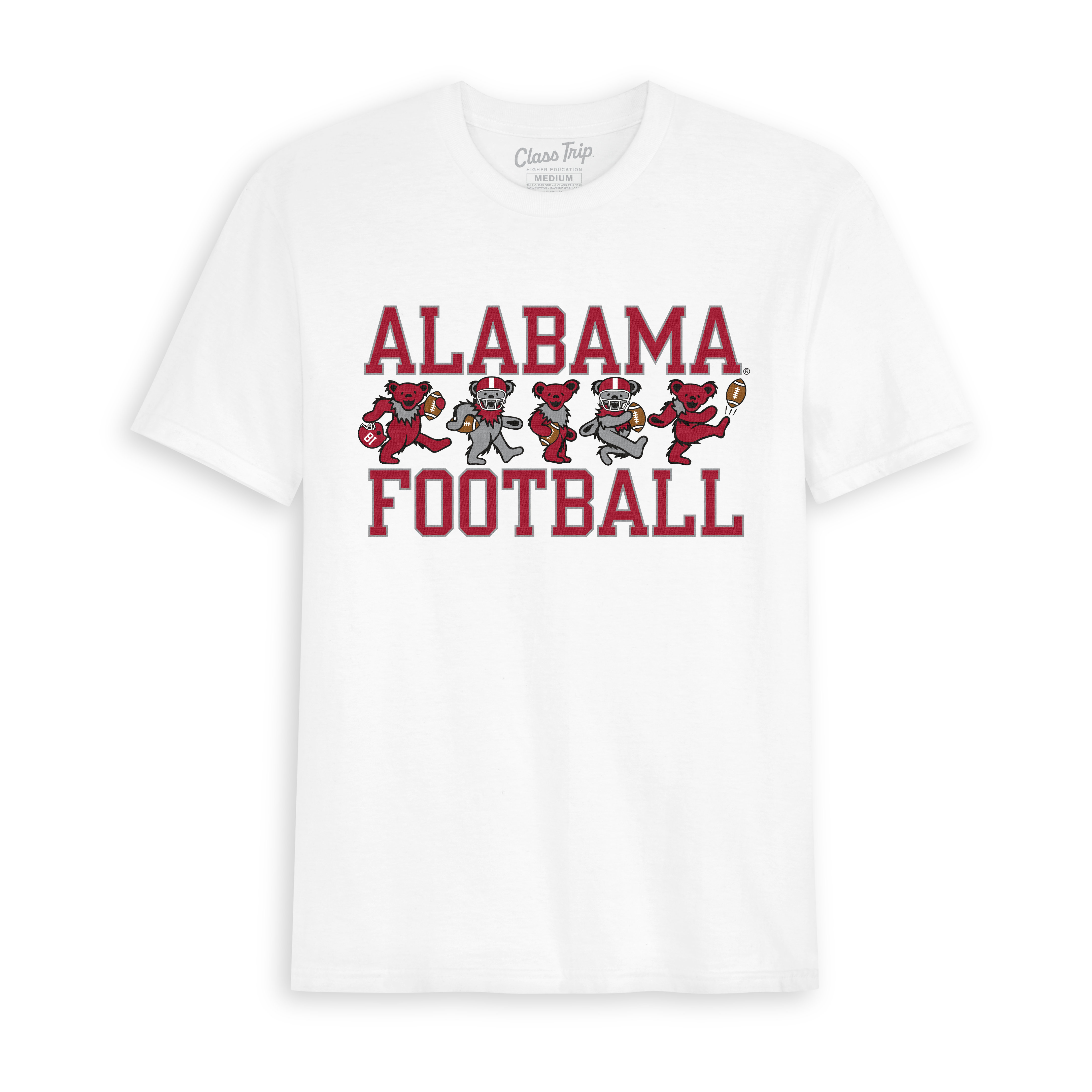 Alabama x Grateful Dead Football Bears Tee