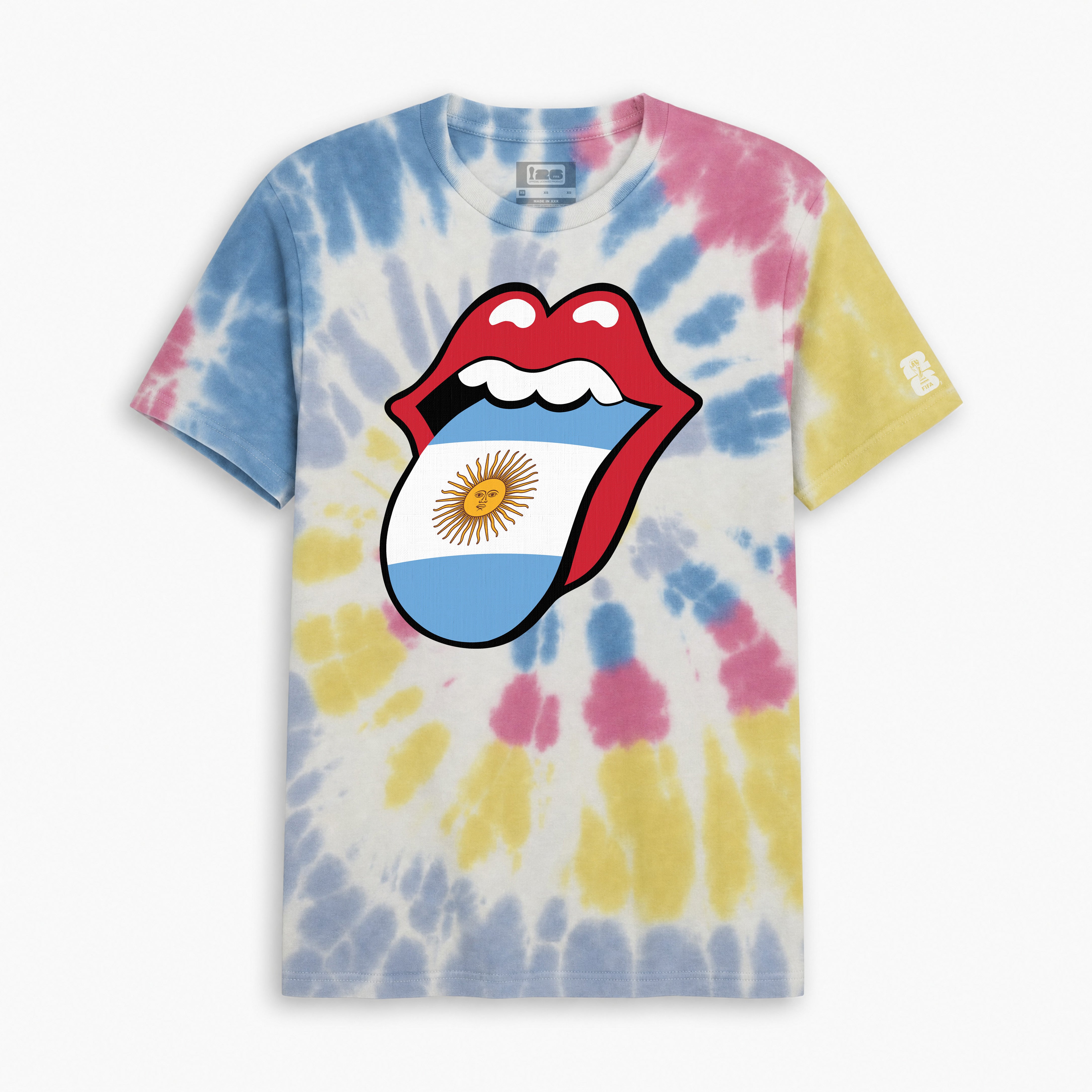 Rolling Stones x FIFA World Cup '26™ Argentina Headliner Lick Tie-Dye Tee