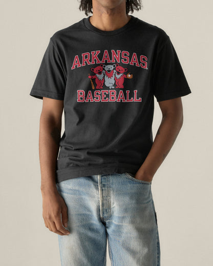 Arkansas x Grateful Dead Baseball Bear Friends Tee