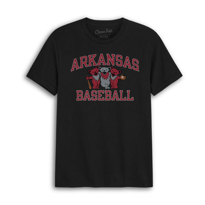Arkansas x Grateful Dead Baseball Bear Friends Tee