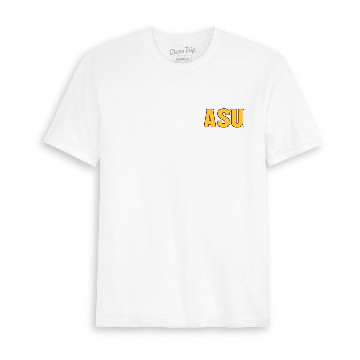 White Class Trip t-shirt with ASU logo on the chest. Arizona State x Grateful Dead Stacked Bears Tee Class Trip | Higher Education
