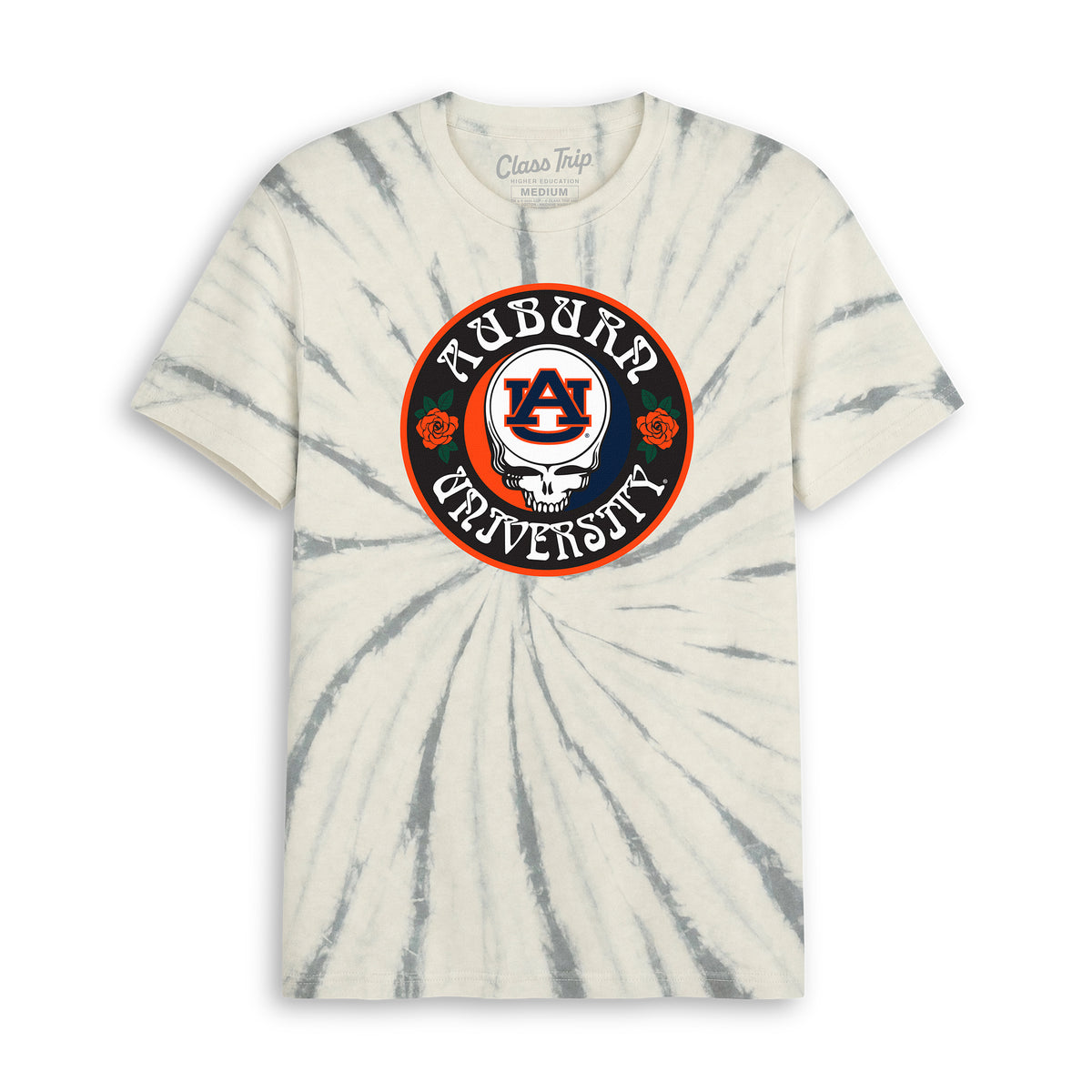 Auburn x Grateful Dead Run For The Roses Tie Dye Tee