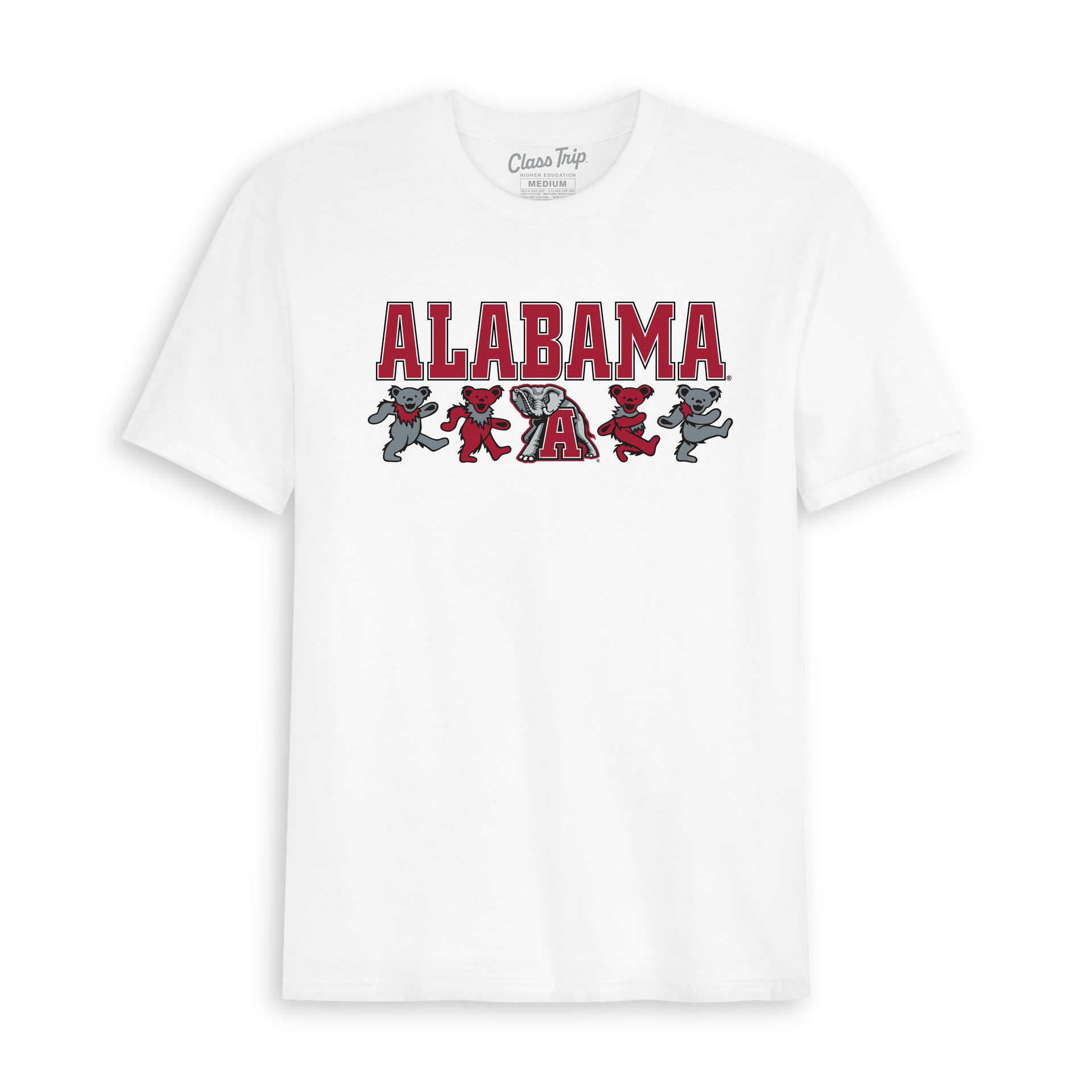 Alabama x Grateful Dead Mascot Bears Tee – Class Trip