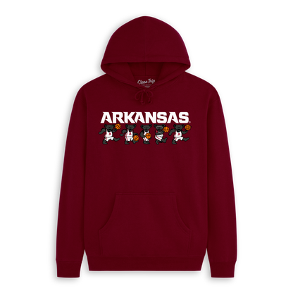 Arkansas x Grateful Dead Basketball Bear Friends Hoodie
