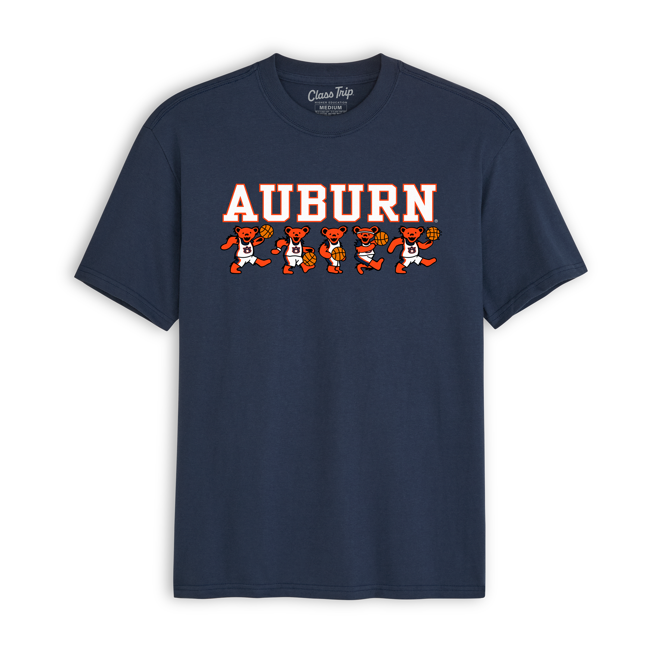 Auburn x Grateful Dead Basketball Bears Tee