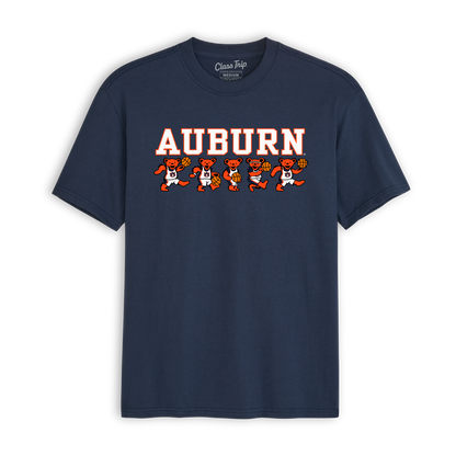 Auburn x Grateful Dead Basketball Bears Tee