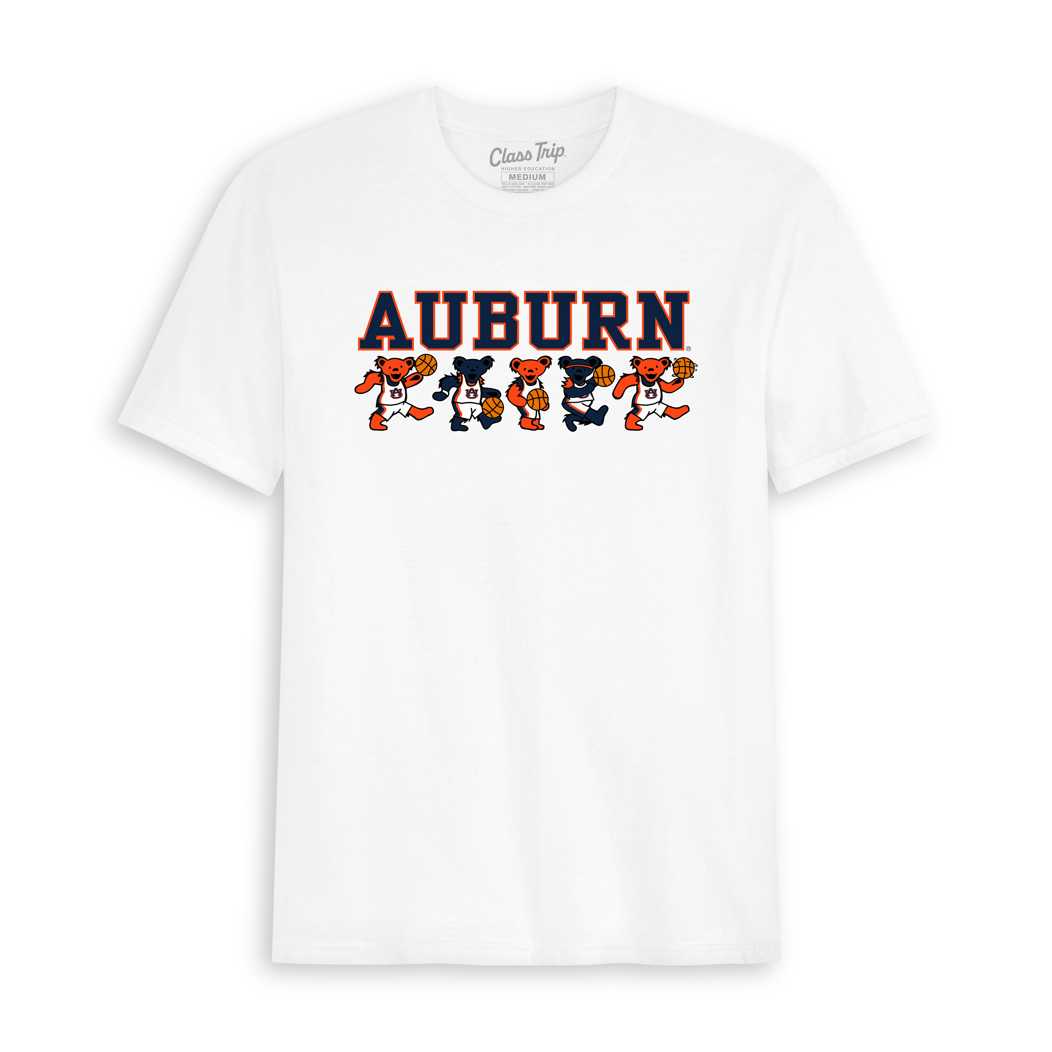 Auburn x Grateful Dead Basketball Bears Tee