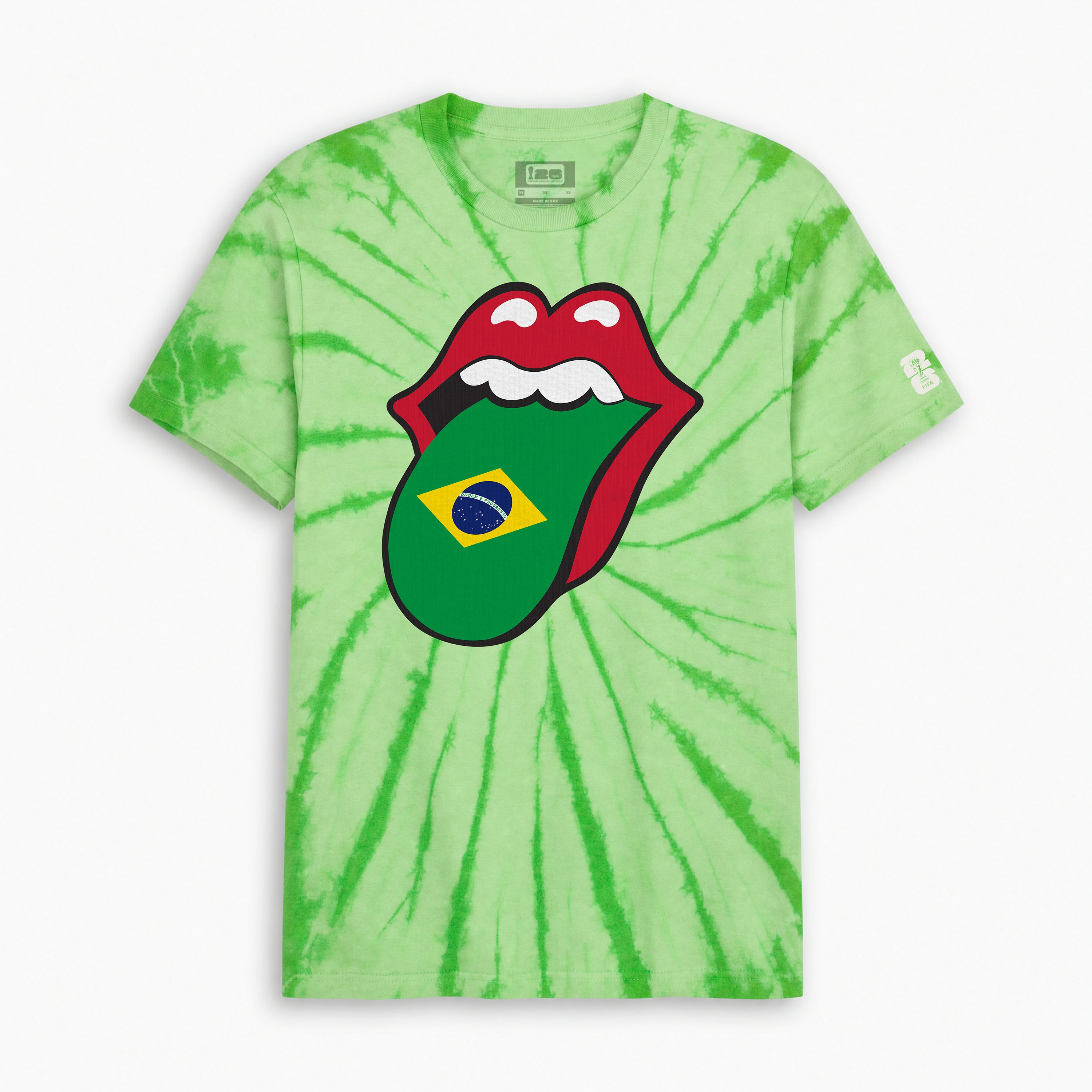 Rolling Stones x FIFA World Cup '26™ Brazil Headliner Lick Tie-Dye Tee