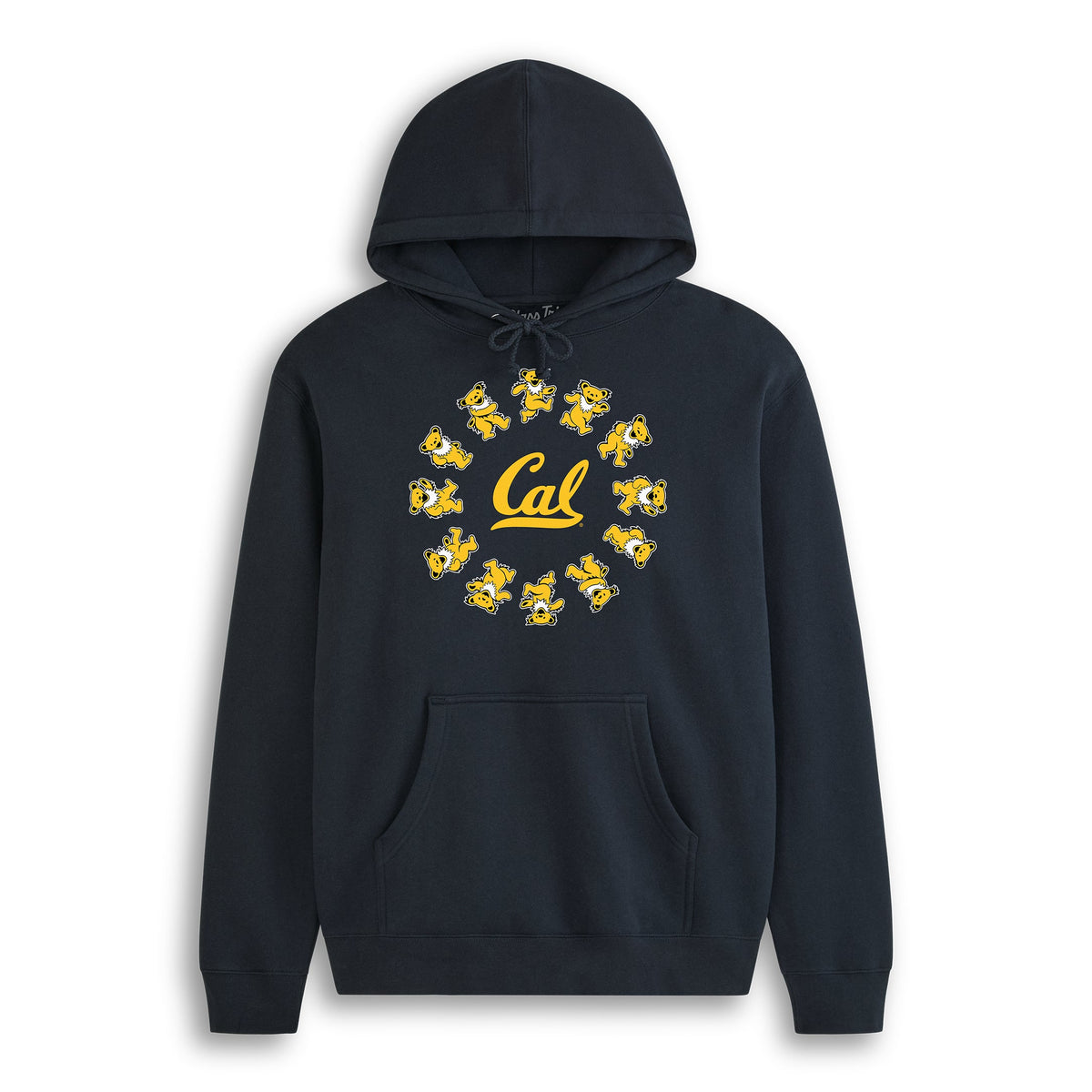 Front flat lay of the Navy Cal Berkeley x Grateful Dead Circle Bears Hoodie. Class Trip | Higher Education