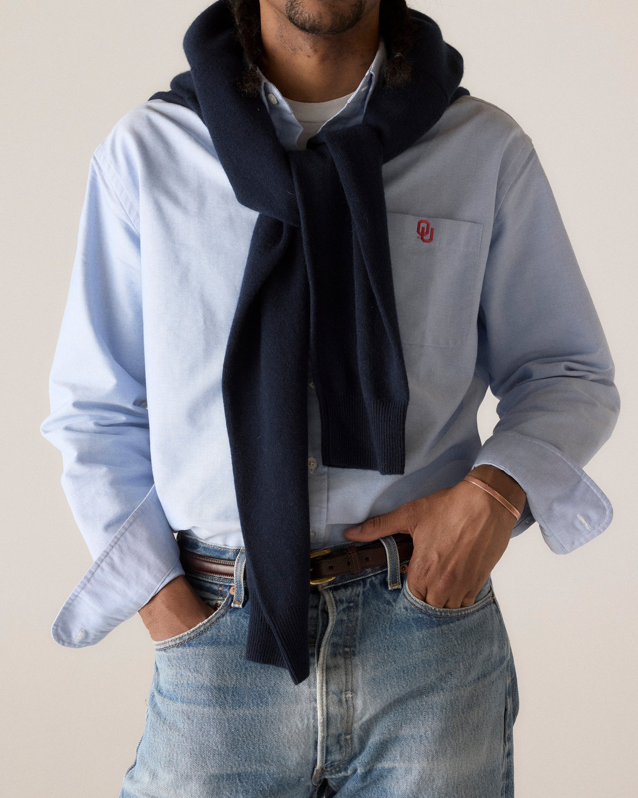 Oklahoma Men's Cotton Oxford