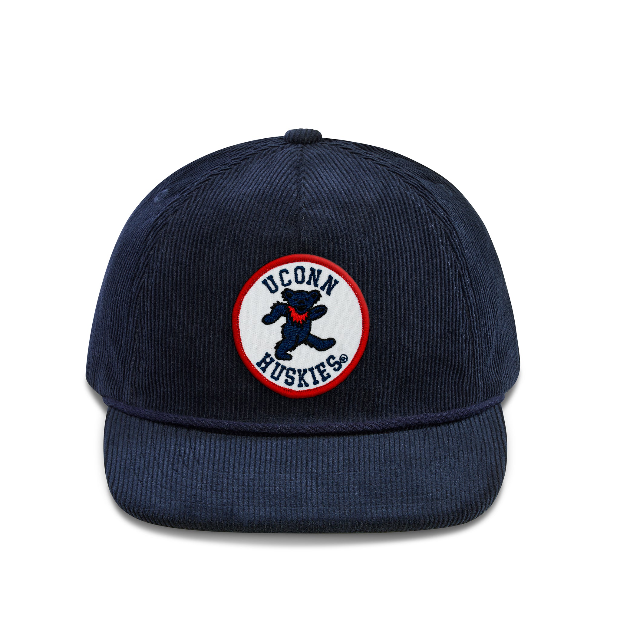 UCONN x Grateful Dead Bear Patch Cord Hat