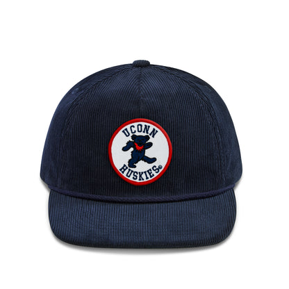 UCONN x Grateful Dead Bear Patch Cord Hat