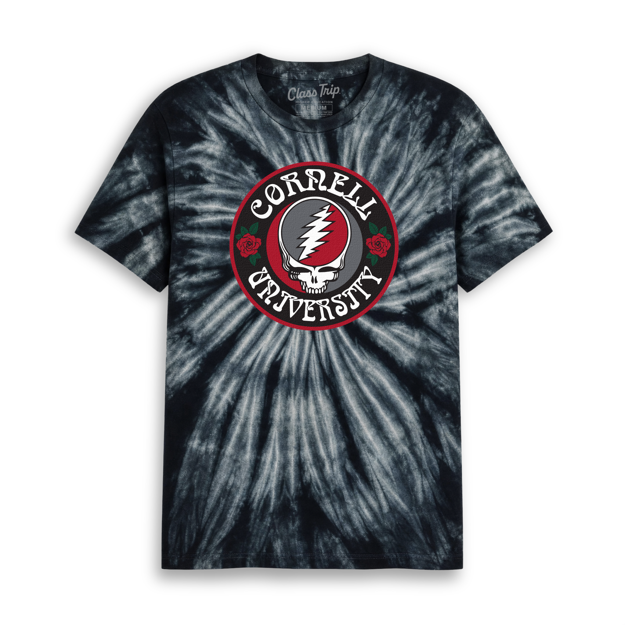 Cornell x Grateful Dead Run For The Roses Tie Dye