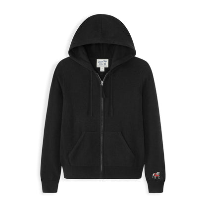 Georgia Women's Cashmere Zip-Up Hoodie