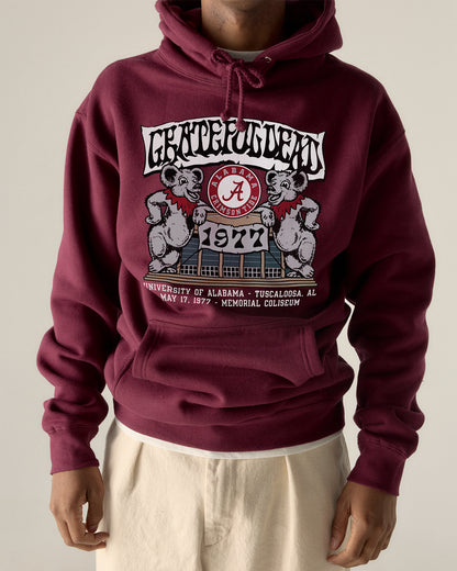 Grateful Dead x Alabama '77 Memorial Coliseum Bear Hoodie