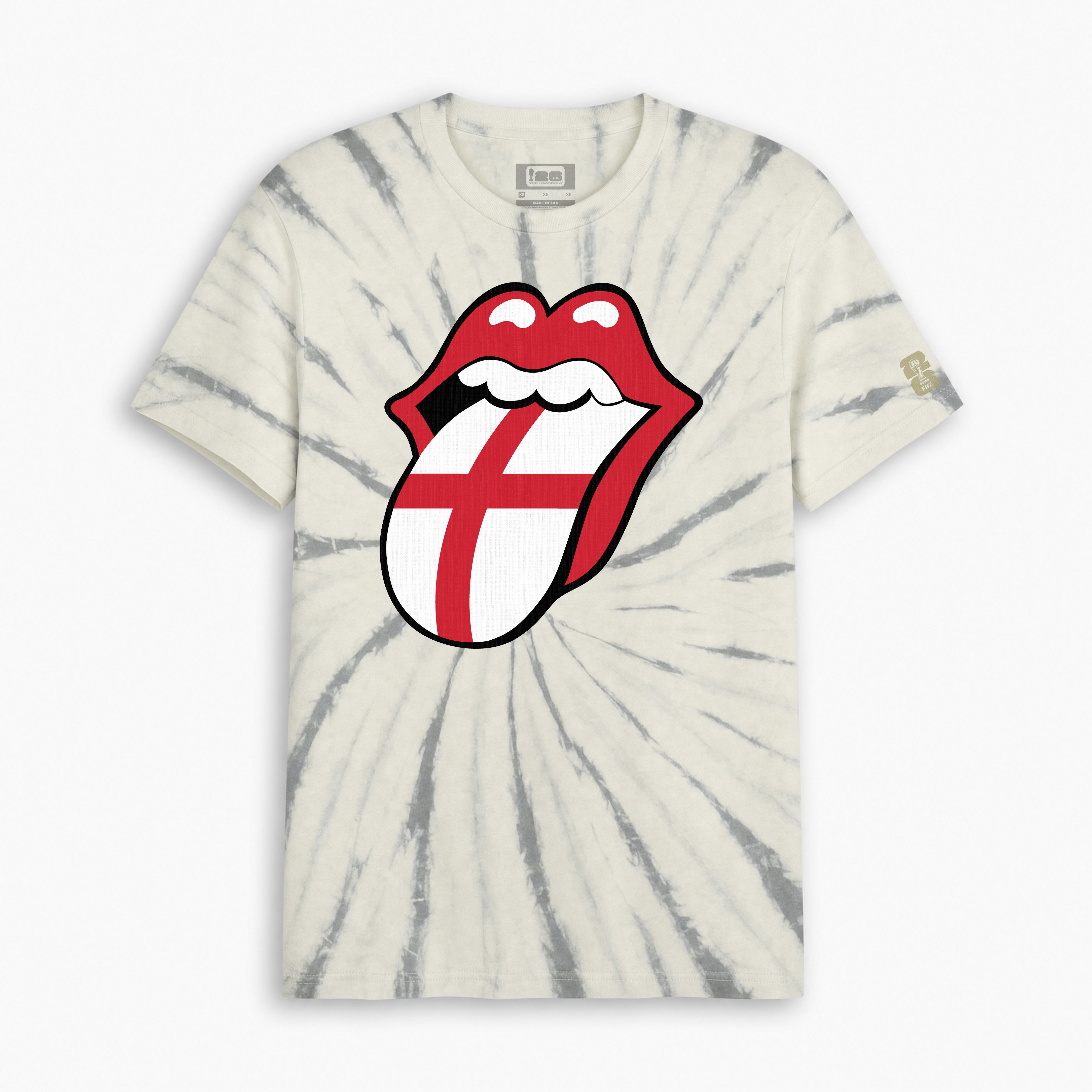 Rolling Stones x FIFA World Cup '26™ England Headliner Lick Tie-Dye Tee