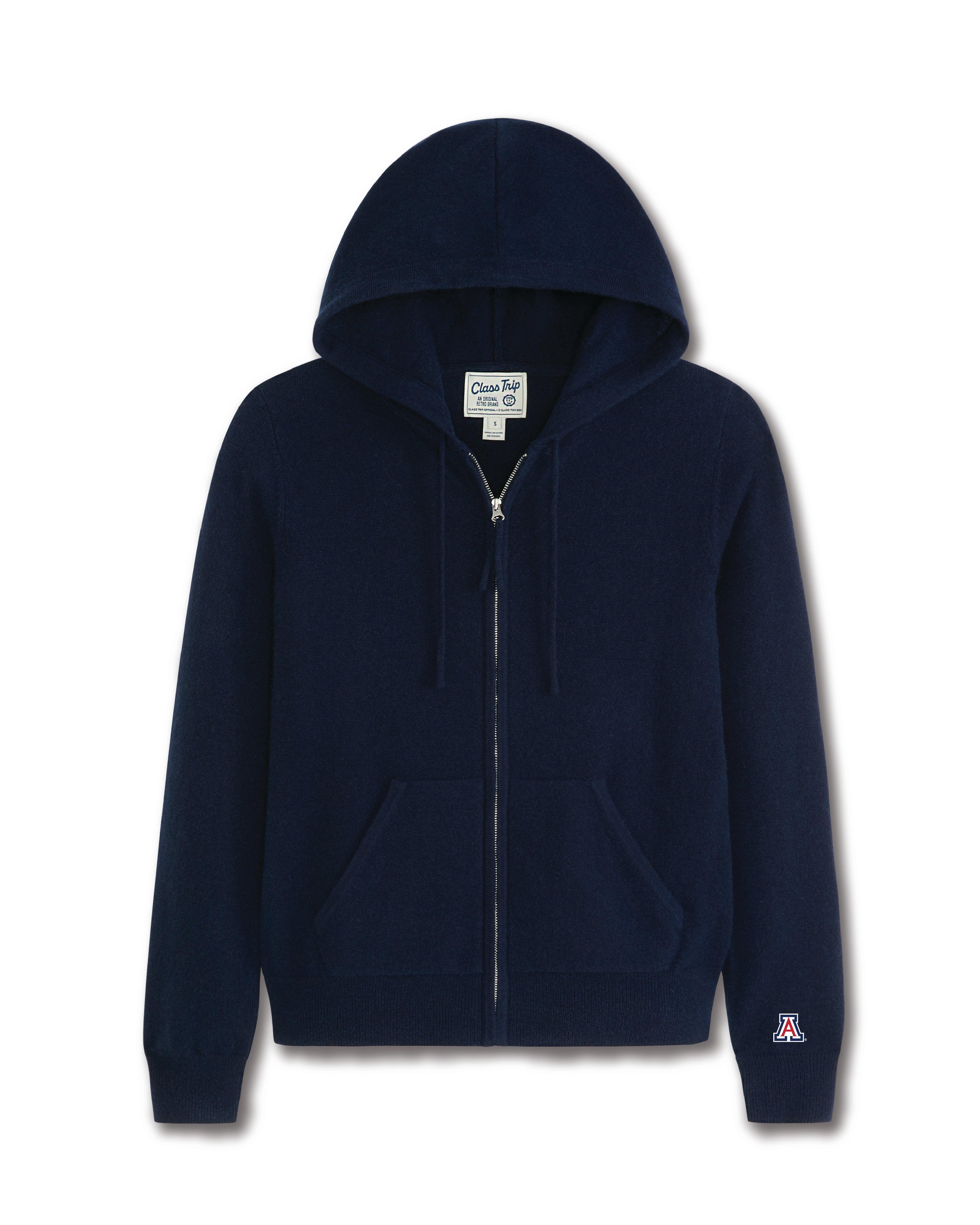 Arizona Women’s Cashmere Full Zip Hoodie Sweater