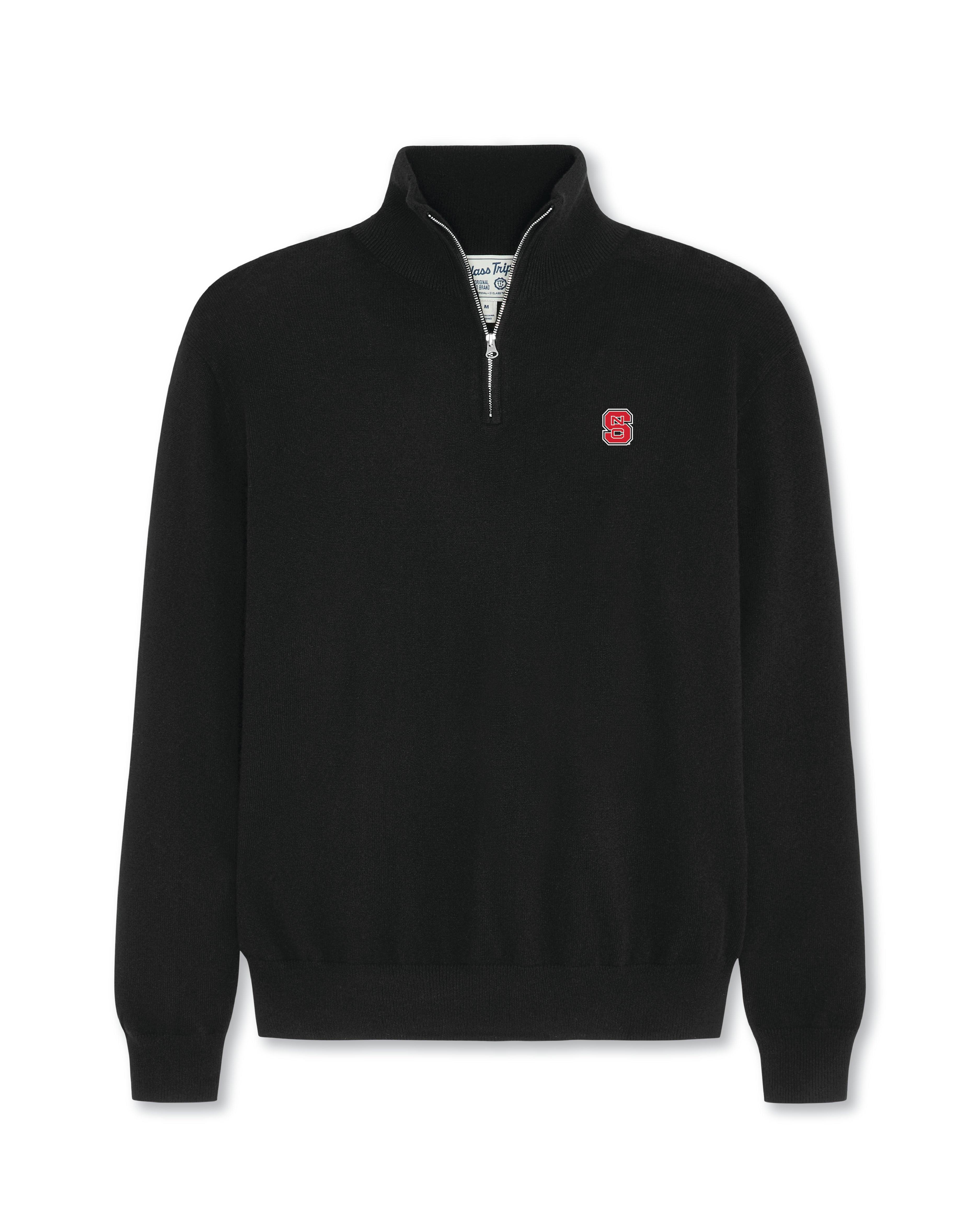 NC State Men’s Cashmere ¼ Zip Sweater