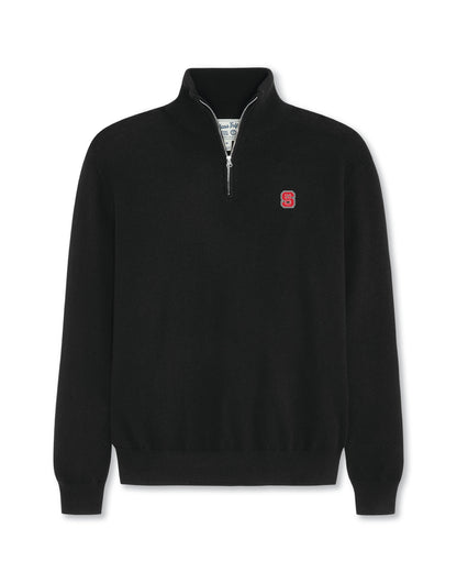 NC State Men’s Cashmere ¼ Zip Sweater