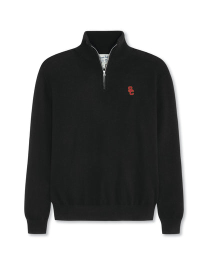 Southern Cal Men’s Cashmere ¼ Zip Sweater